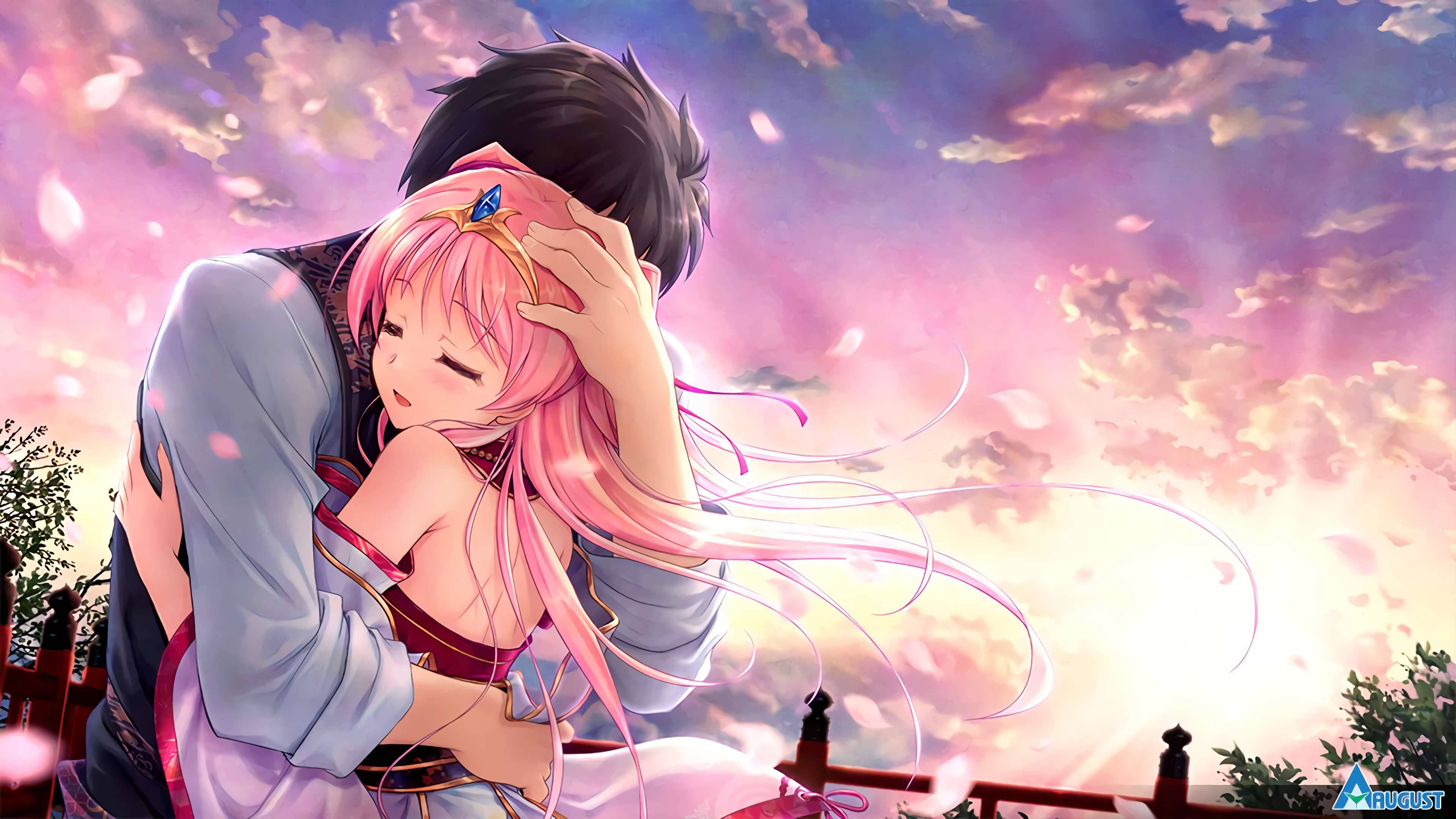 Αγκαλιά Πρίγκιπα και Πριγκίπισσας Anime Ταπετσαρία
