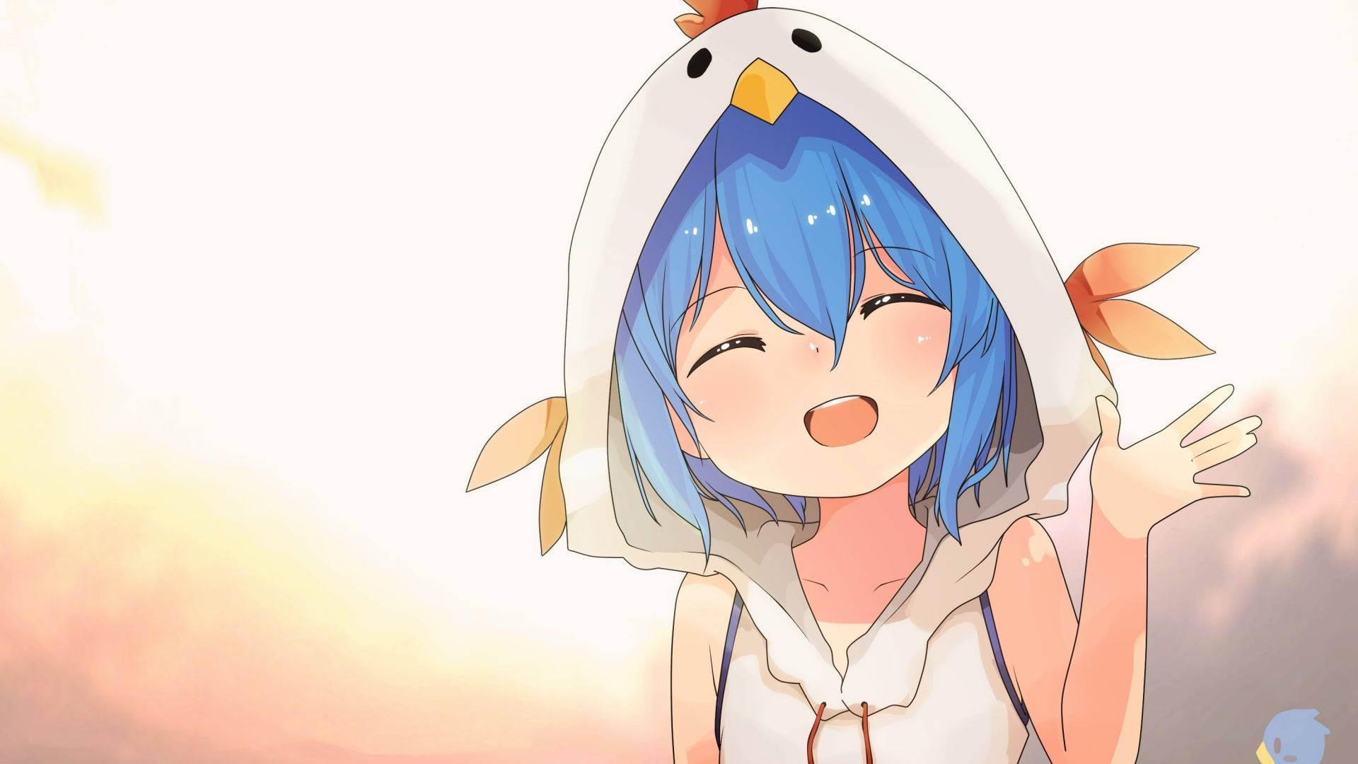 Κορίτσι Anime με Κάλτσα Κοτόπουλου Ταπετσαρία
