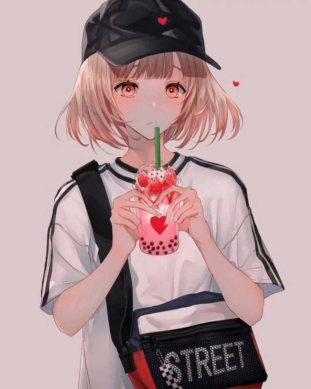 Ροζ Anime Aesthetic εικόνες Ταπετσαρία