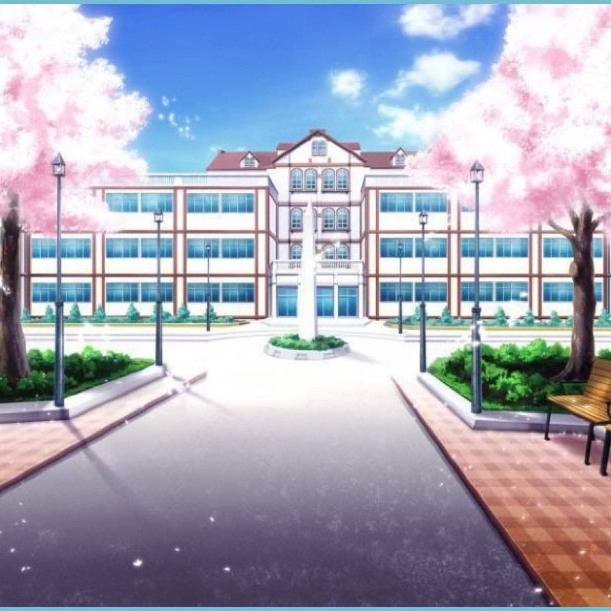 Σκηνικό Σχολείου Anime Amanogawa Templar High School Ταπετσαρία