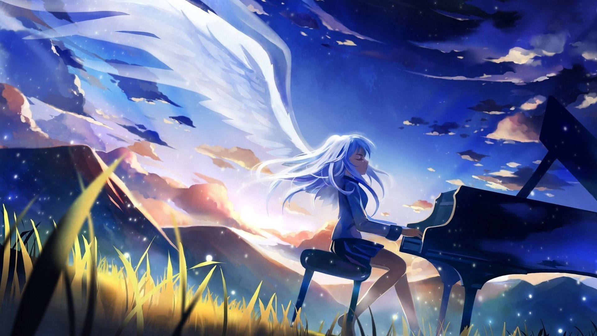 Χαρακτήρες Anime Angel Beats! Ταπετσαρία