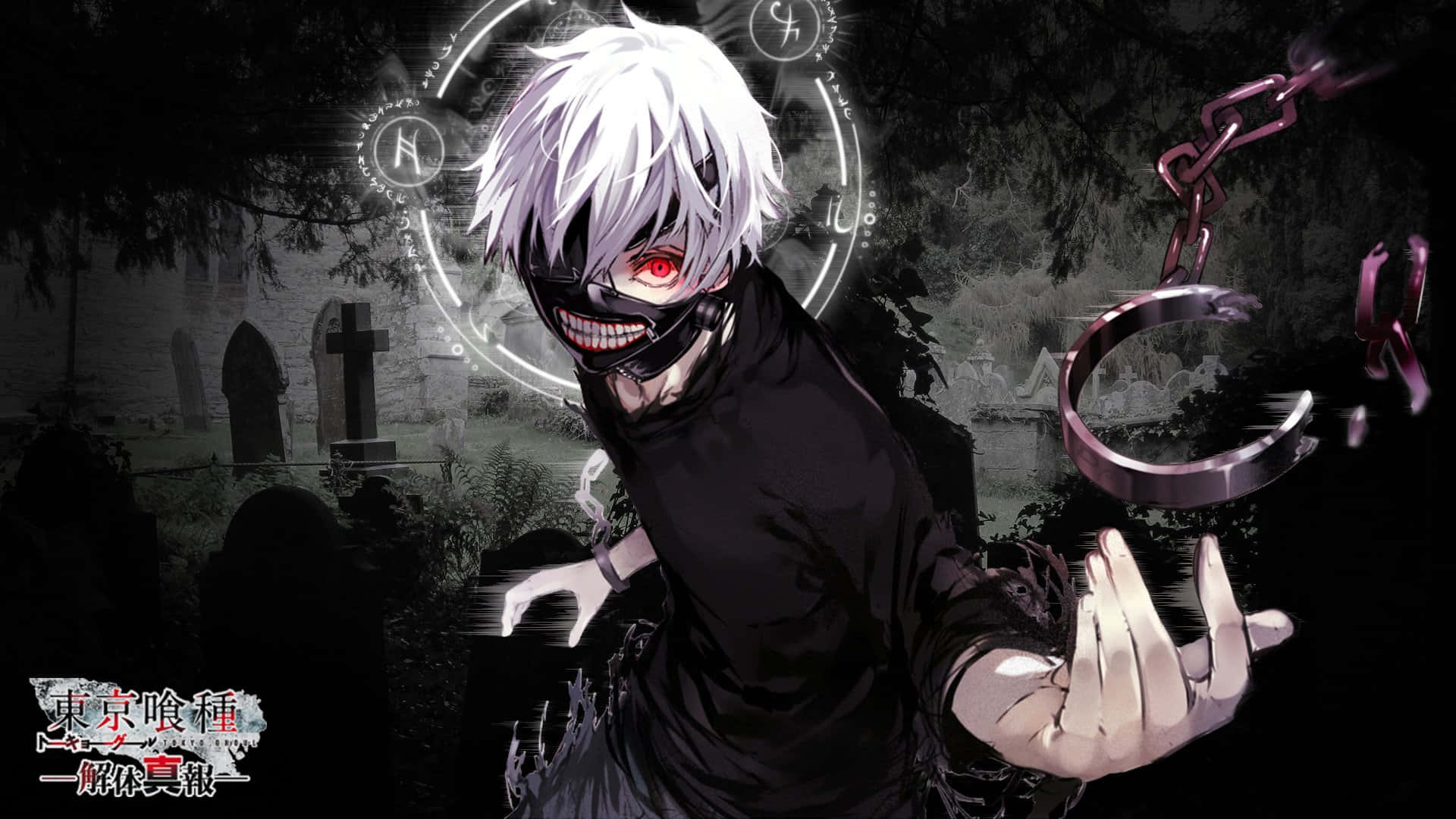 Χαριτωμένο Σκοτεινό Anime Art Tokyo Ghoul Kaneki Ken Ταπετσαρία