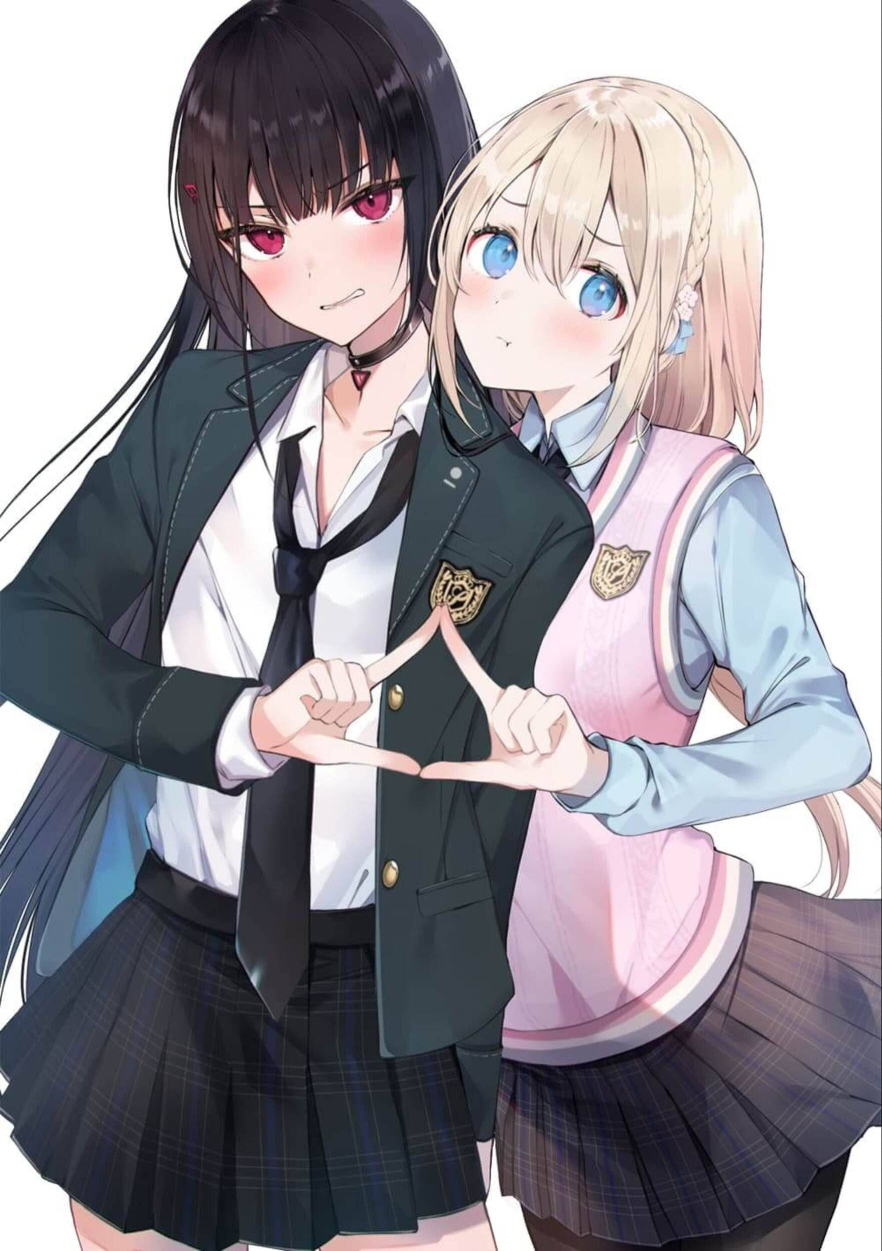 Τρίγωνο Κωμωδία Anime Λεσβίες Ταπετσαρία