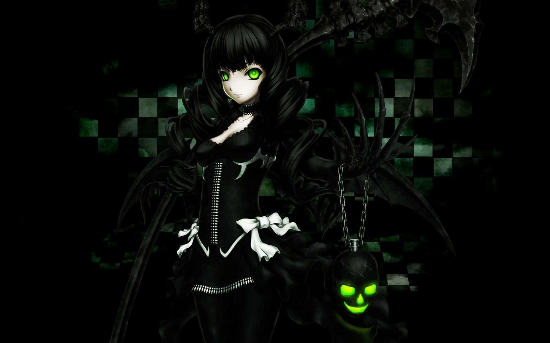Πράσινο και Μαύρο Καρό Anime Avatar Ταπετσαρία