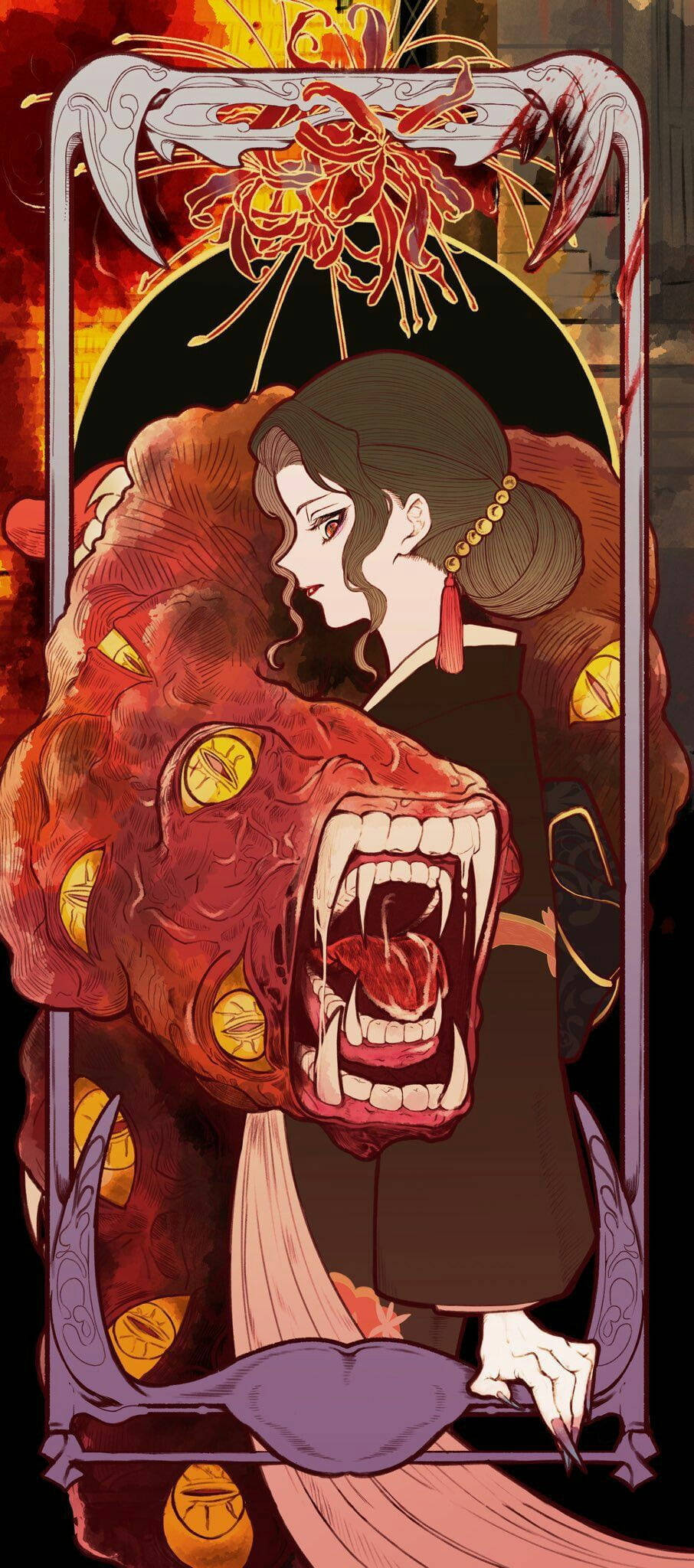Anime Demon Muzan Ταπετσαρία