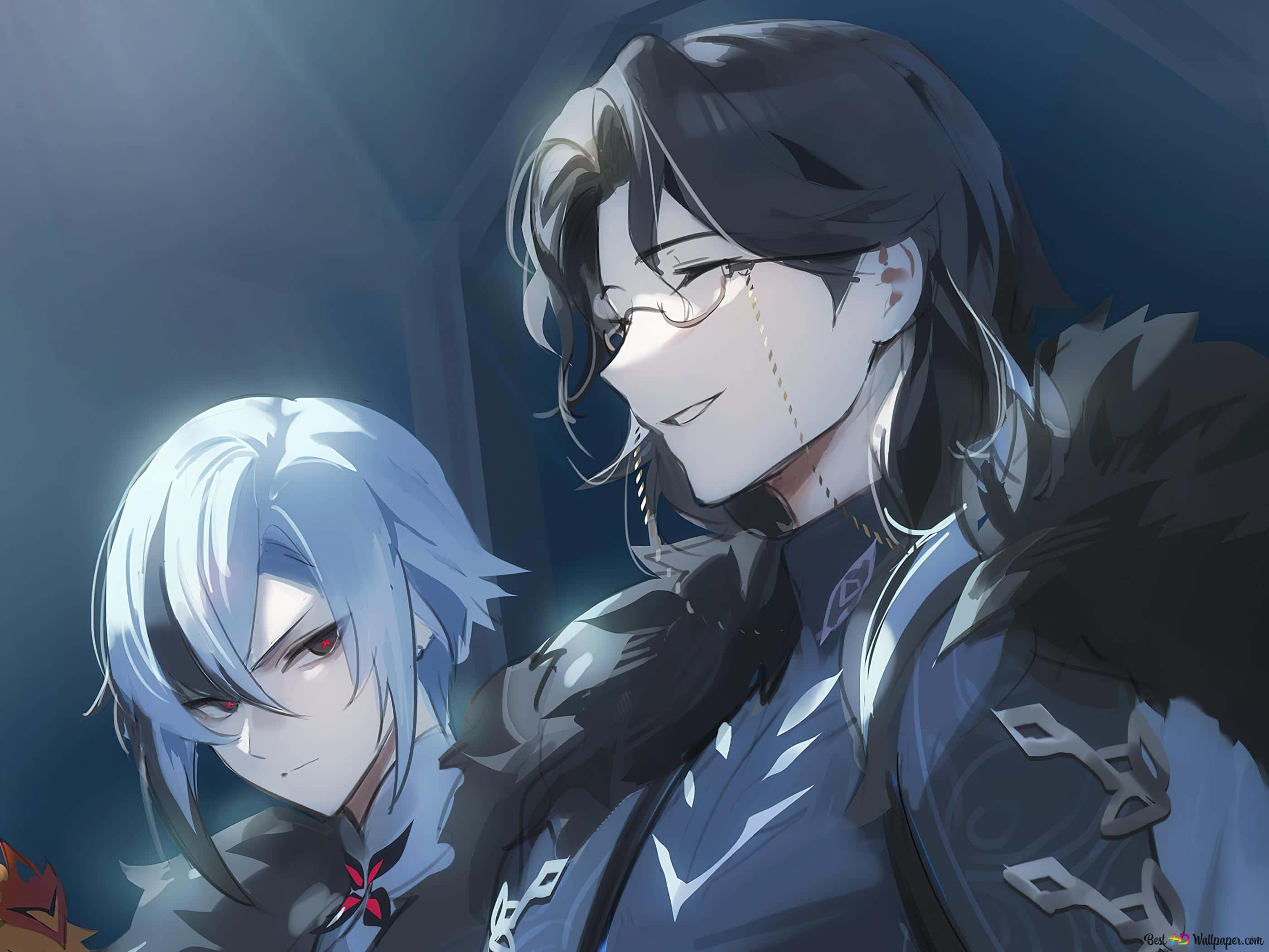 Σαγηνευτικός χαρακτήρας anime στο Genshin Impact Ταπετσαρία
