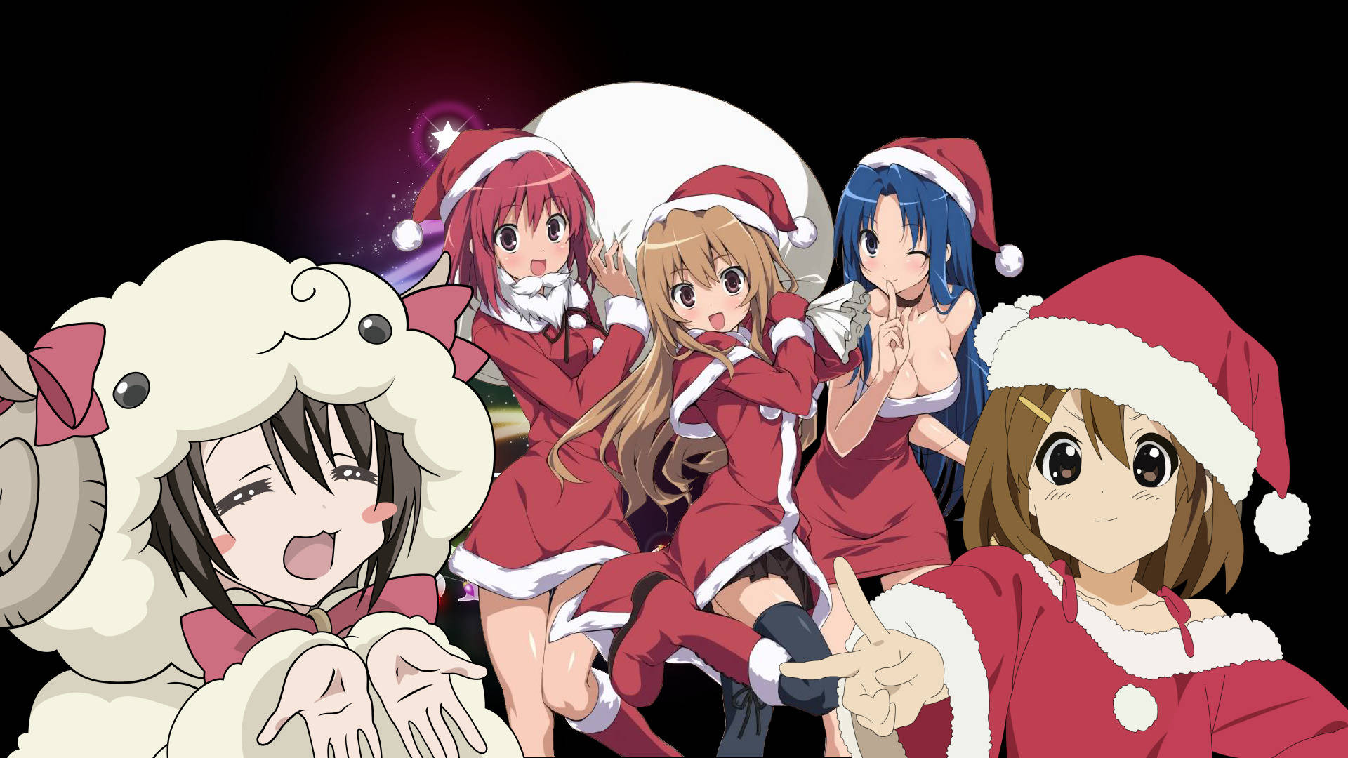 Anime Girl Χριστούγεννα Χαρακτήρες Toradora Ταπετσαρία
