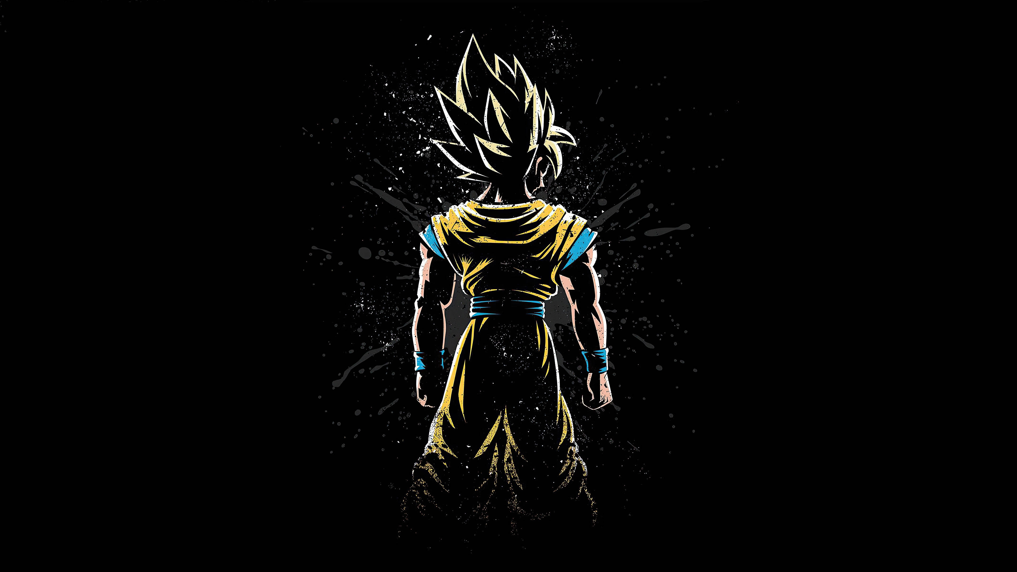 Anime Αγόρι Σκοτεινός Goku Super Saiyan Ταπετσαρία