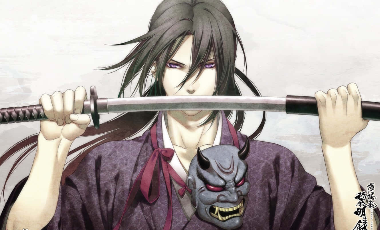Σαμουράι Anime Hakuoki Hijikata Toshizo Ταπετσαρία