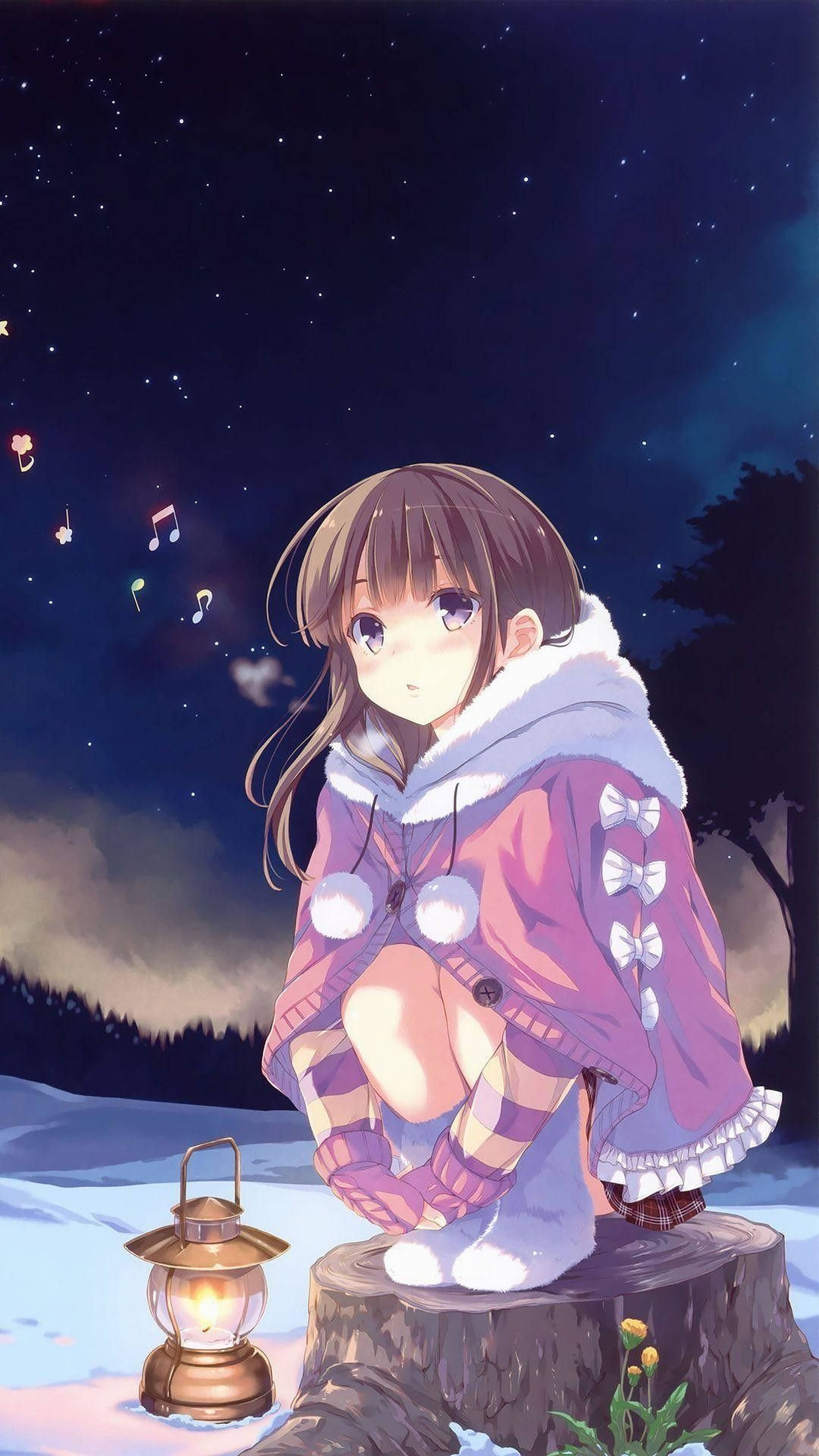 Χειμωνιάτικο Anime iPhone Ταπετσαρία