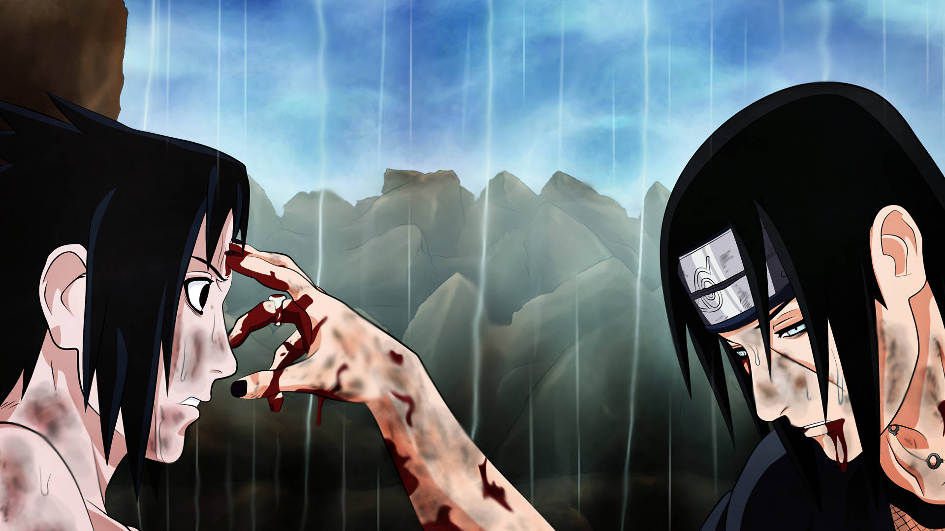 Anime Itachi Sasuke 1920x1080 Ταπετσαρία