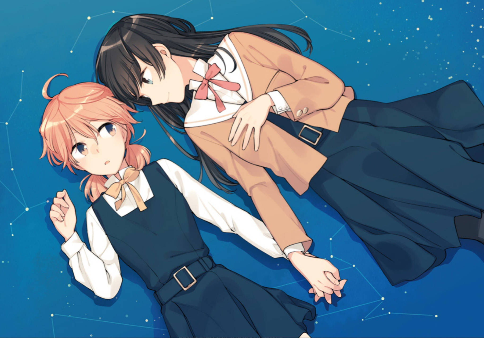 Τέχνη Αστερισμού Λεσβιών Anime Ταπετσαρία