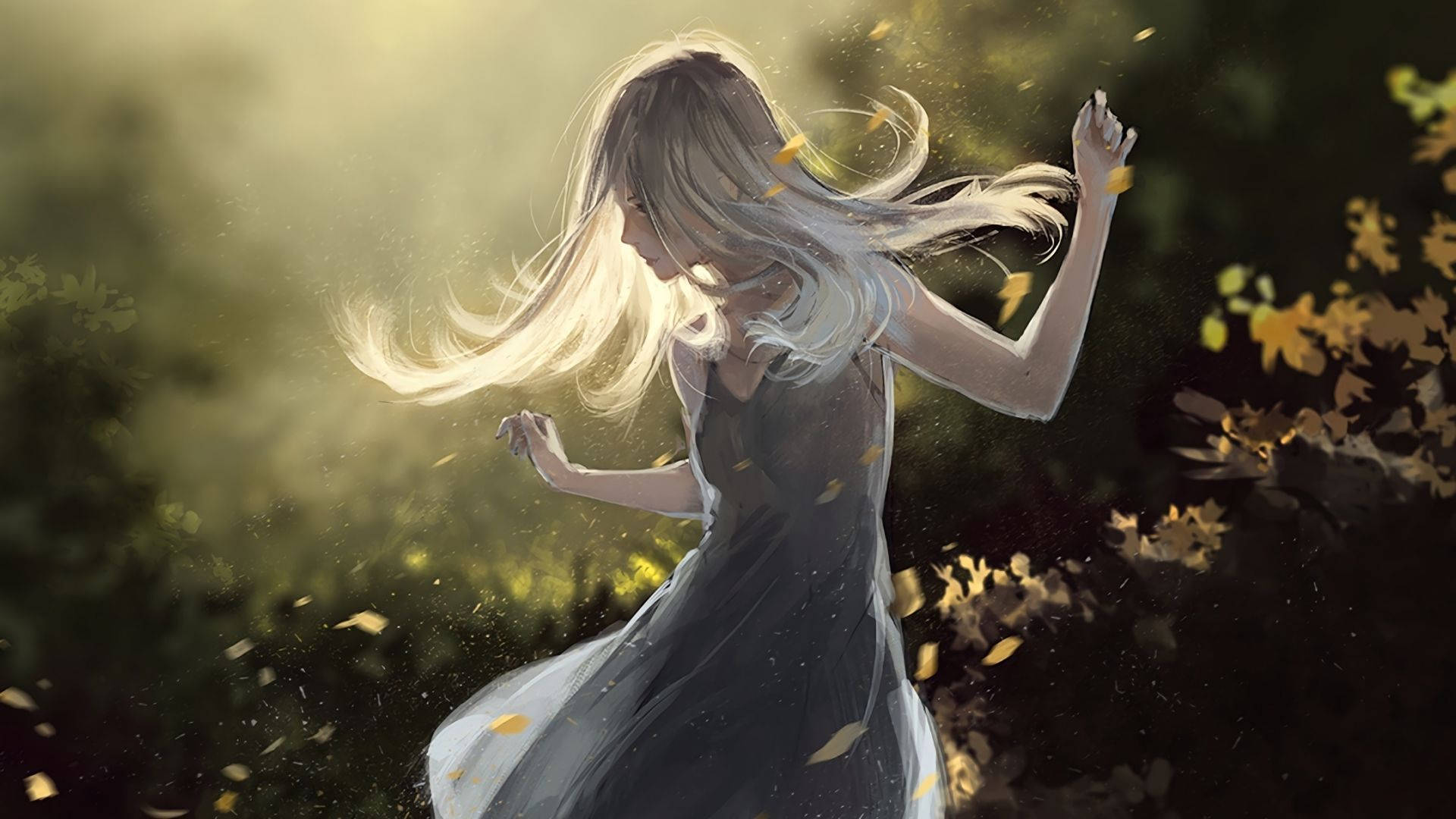 Ονειρικό Κορίτσι Anime Χορός Ταπετσαρία