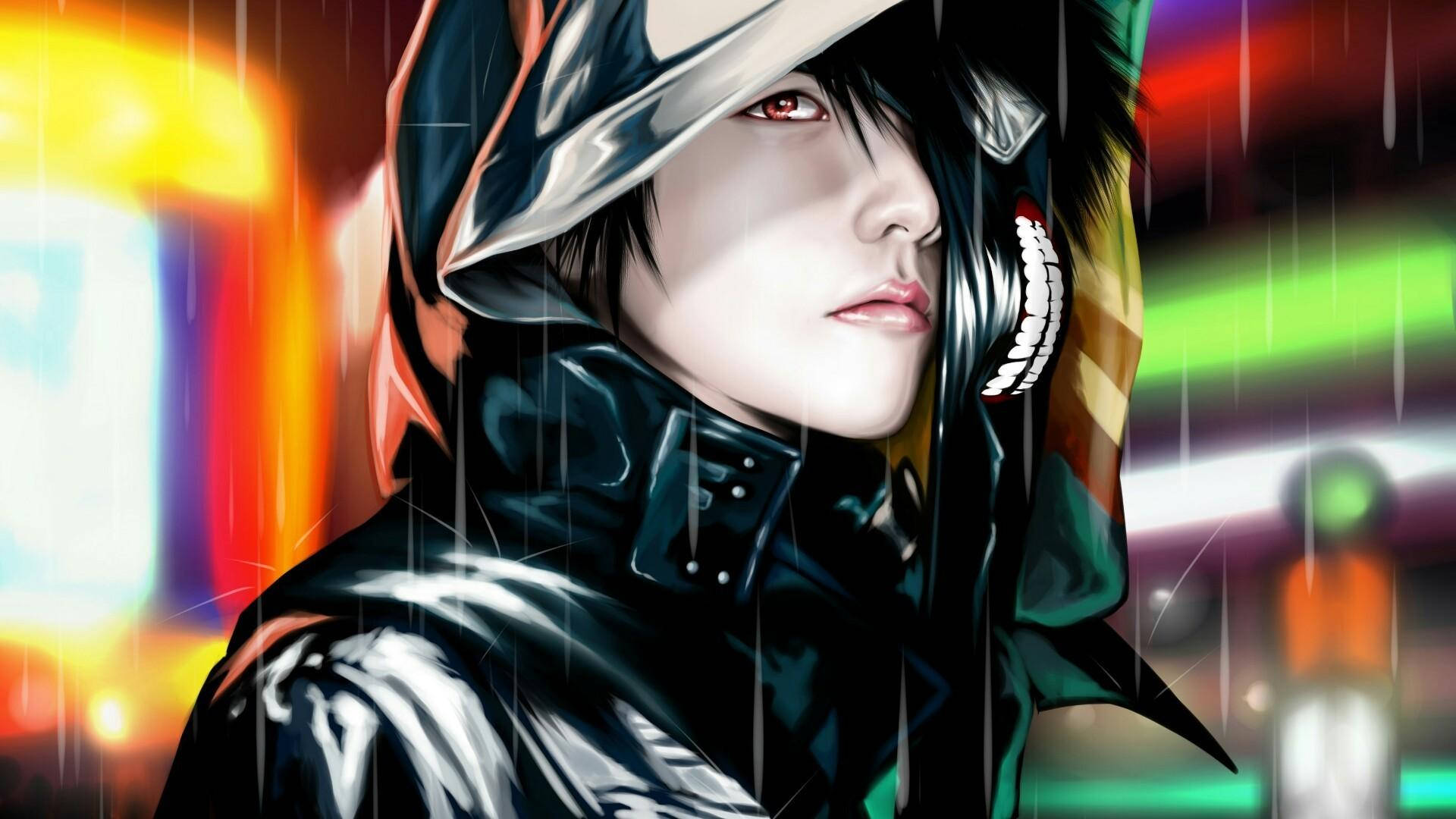 Όμορφος Anime Αγόρι Ken Kaneki Ταπετσαρία