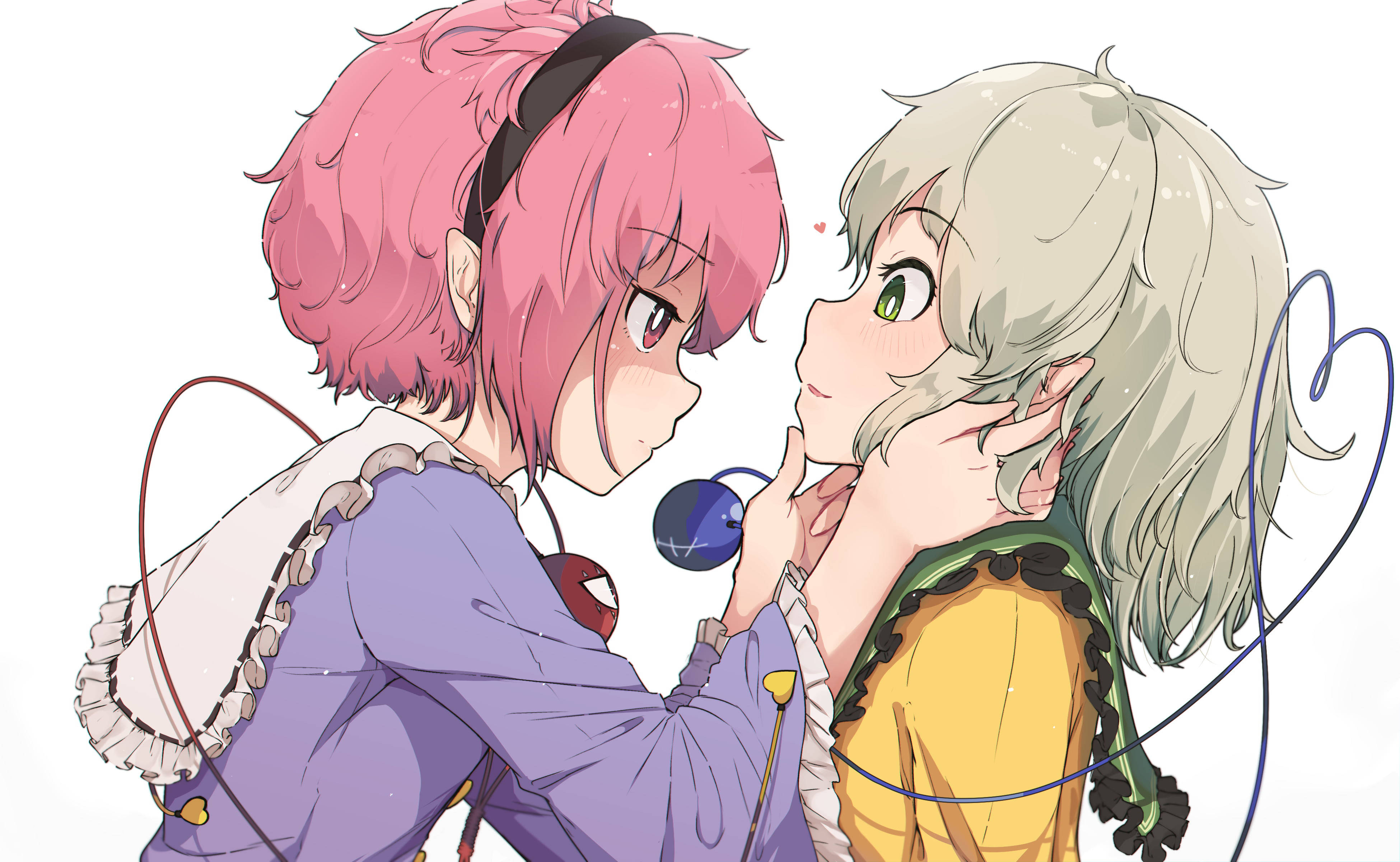 Anime Λεσβίες Koishi και Satori Ταπετσαρία