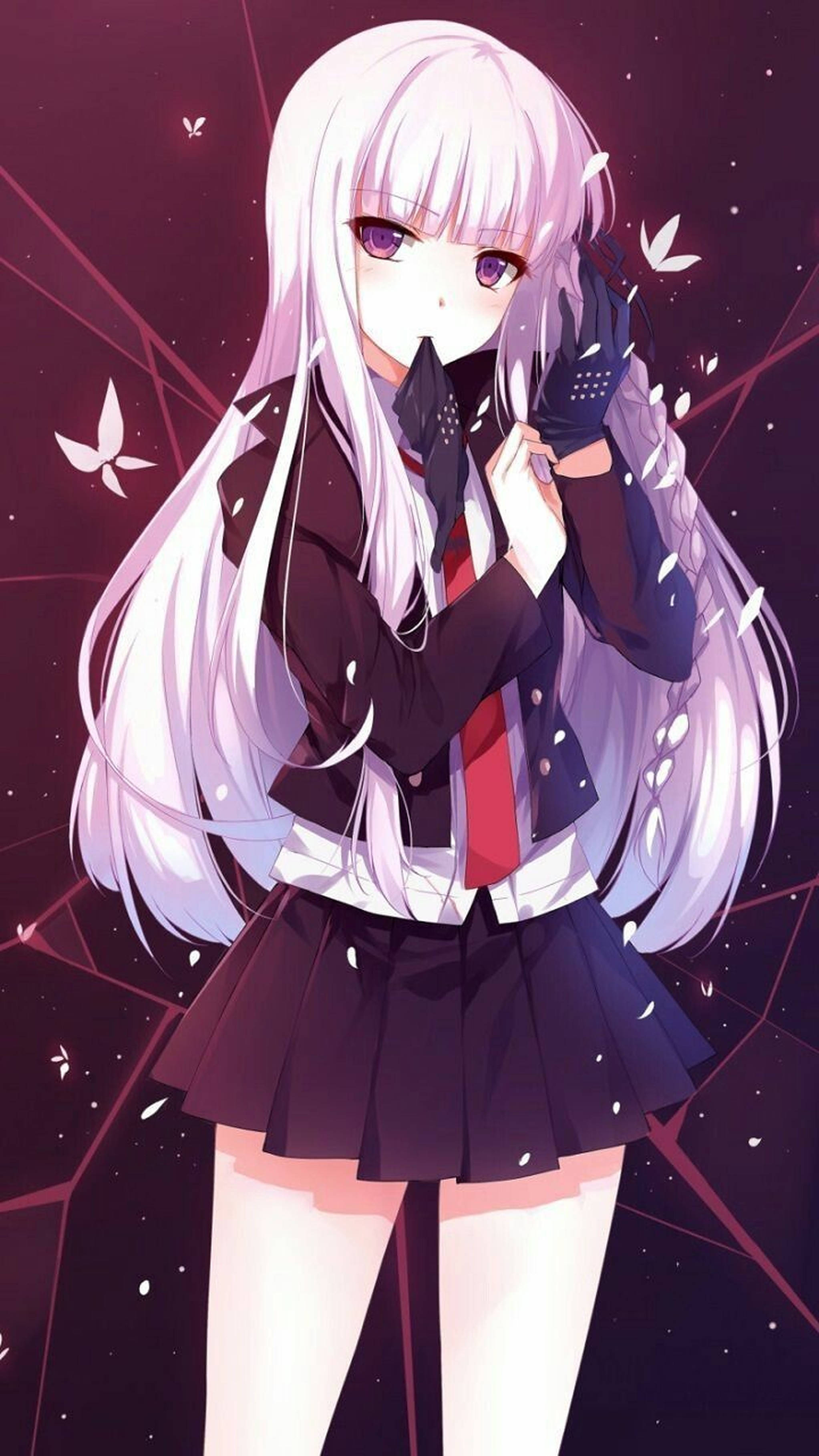 Απόλαυση για Λάτρεις των Anime: Η Kyouko Kirigiri σε Wallpaper για iPhone Ταπετσαρία