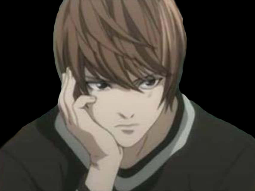 Σκεπτόμενος Χαρακτήρας Anime Light Yagami Ταπετσαρία