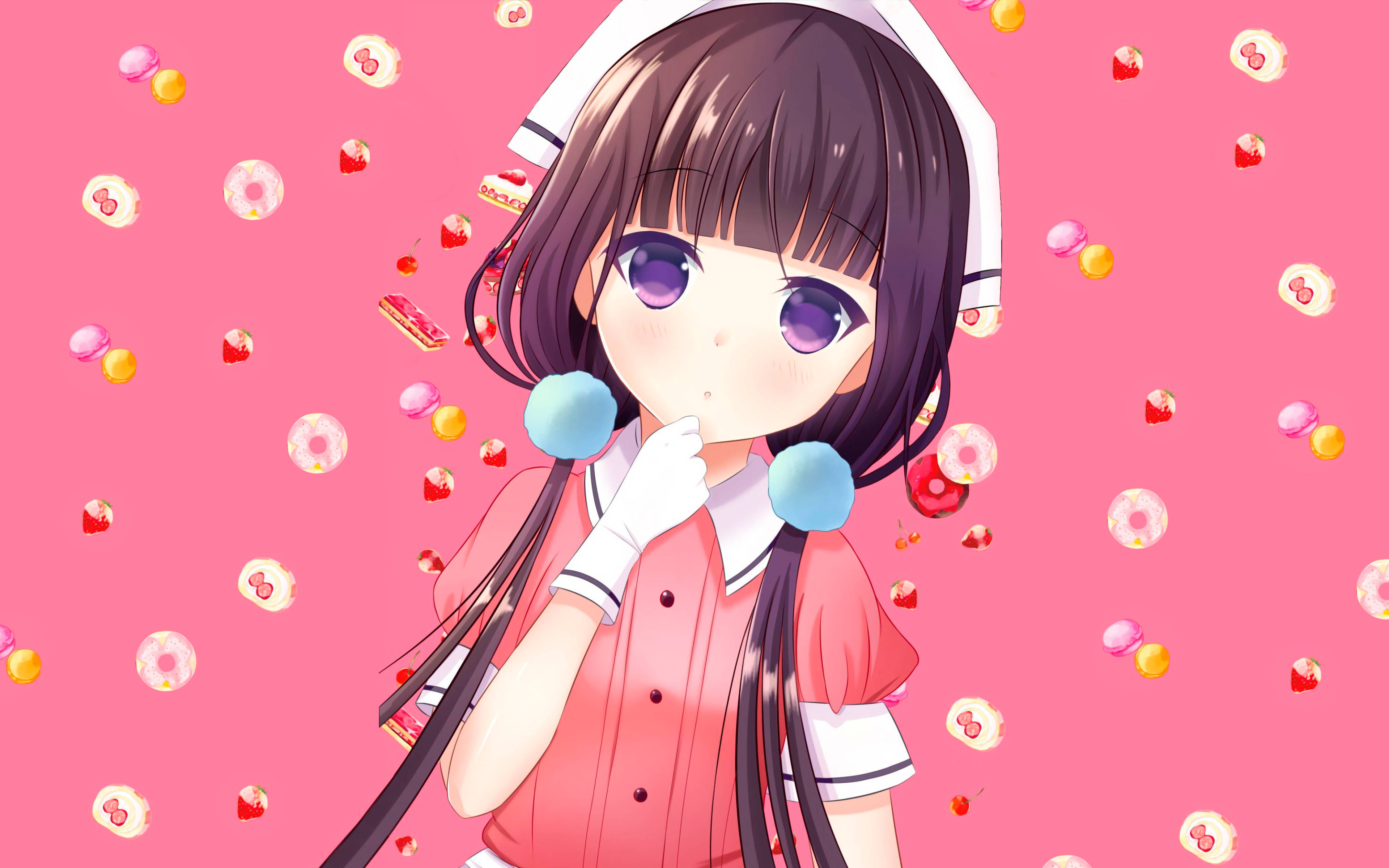 Ροζ Anime Αισθητική Maika Ταπετσαρία