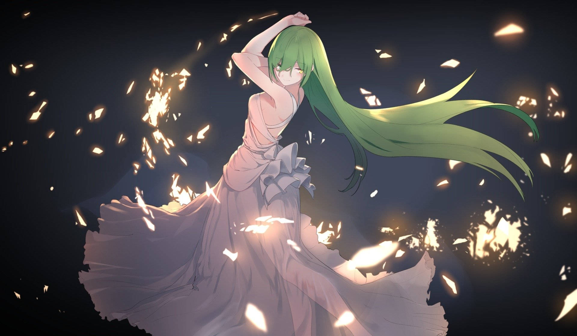 Όμορφο Κορίτσι Anime Χορός Ταπετσαρία