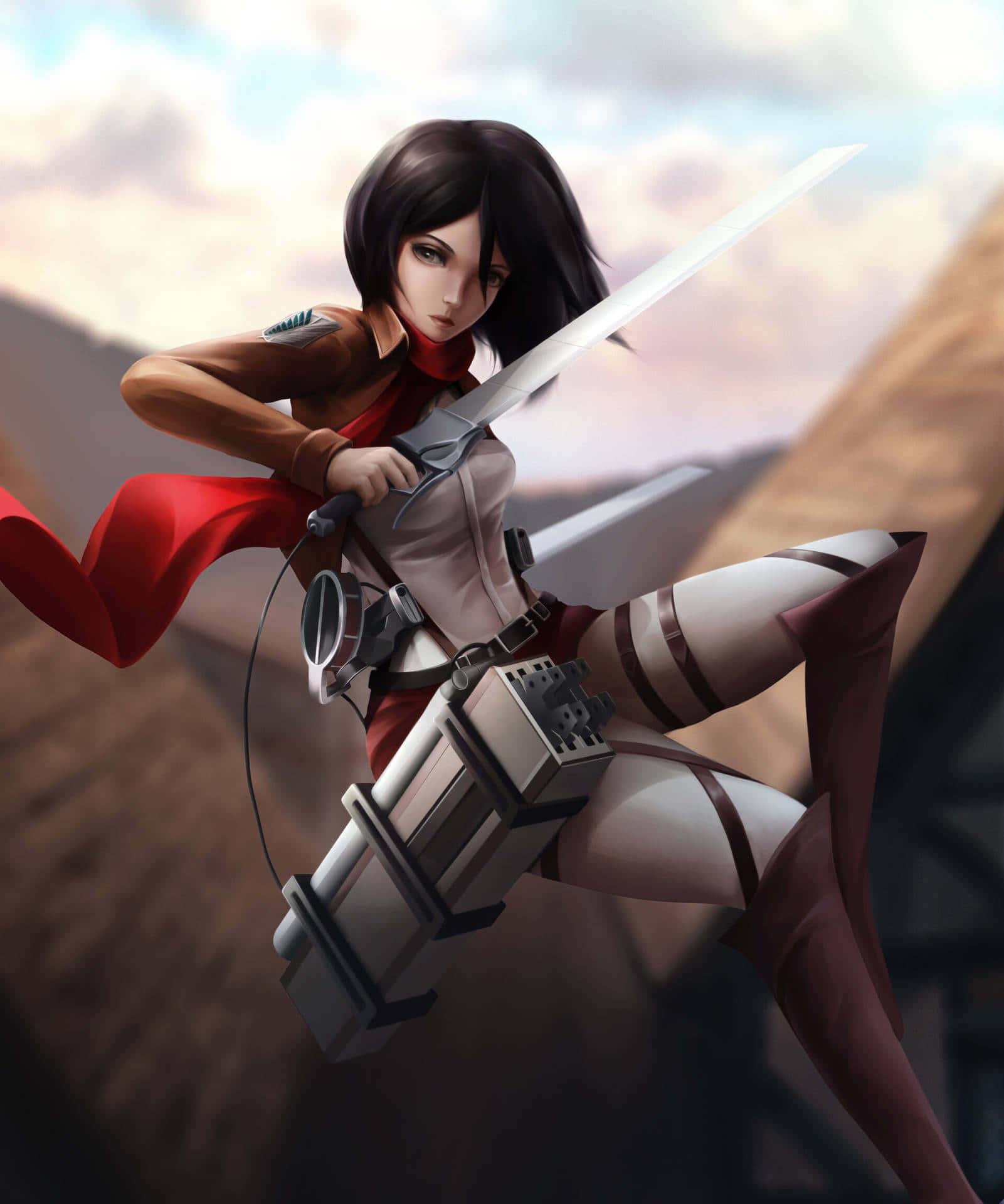 Καυτή Anime Mikasa Ackerman Shingeki Ταπετσαρία
