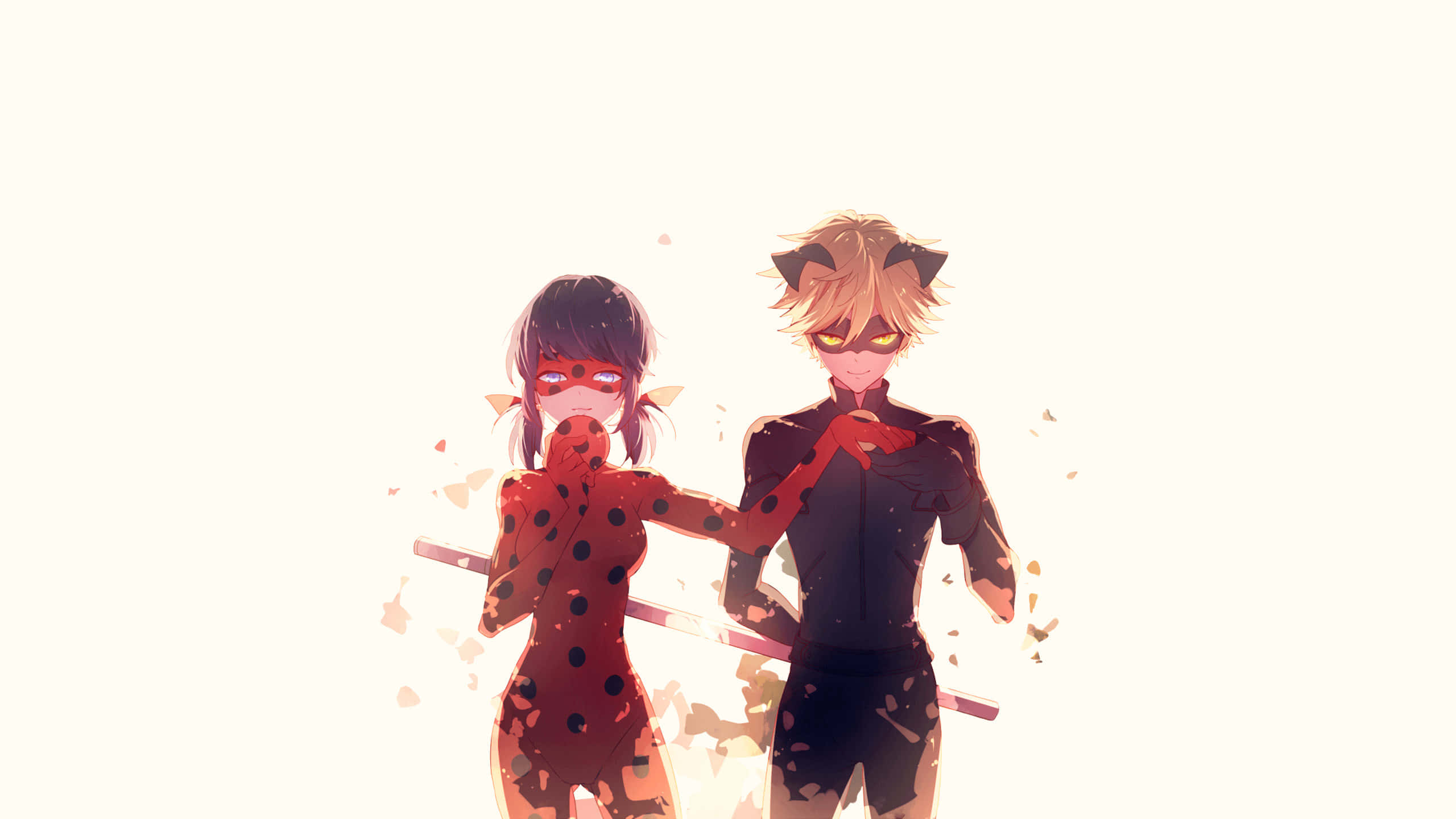 Αστεία Εικόνα Anime Αισθητικής Miraculous Ladybug Cat Noir Ταπετσαρία