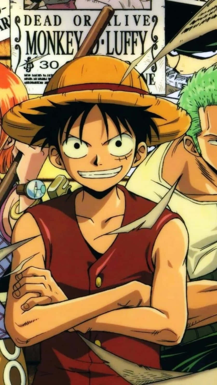 Anime Monkey D Luffy Κινητό Ταπετσαρία