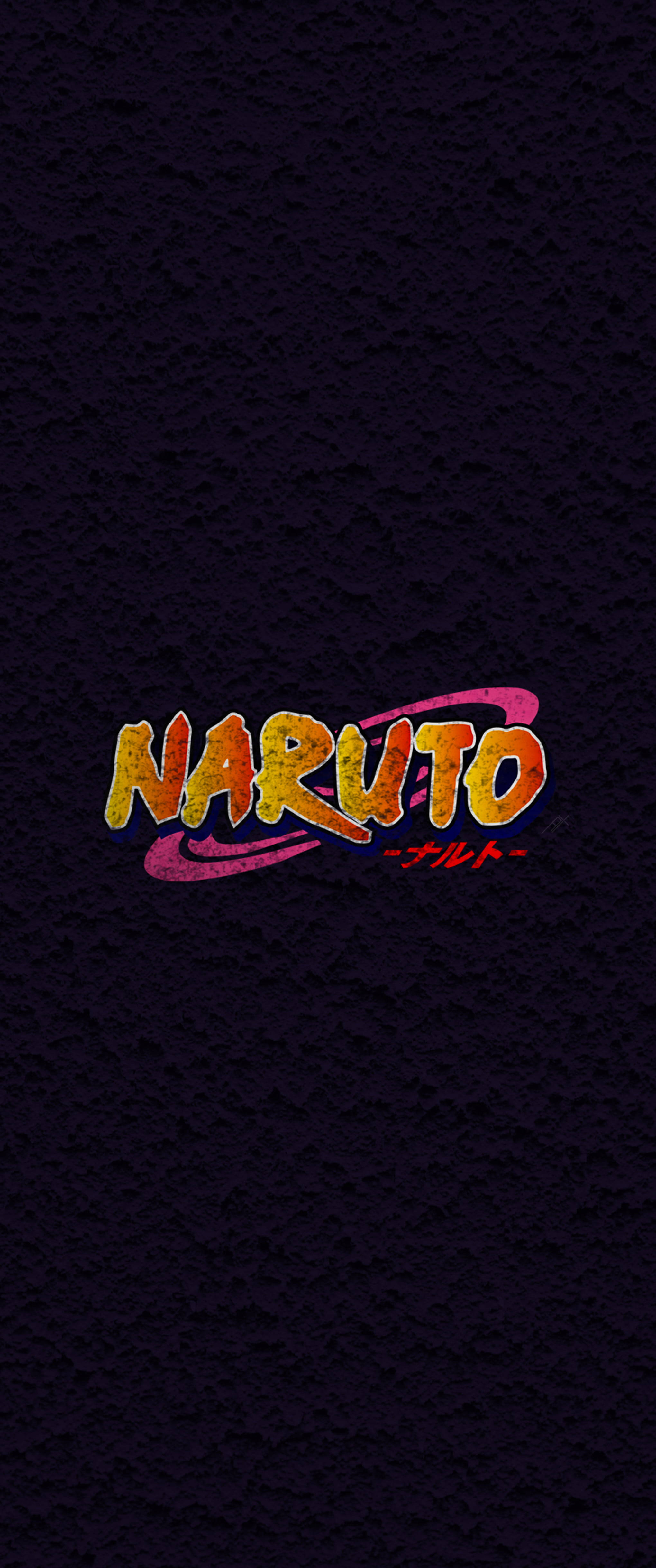 Σύμβολα Anime Λογότυπο Naruto σε Μαύρο Ταπετσαρία