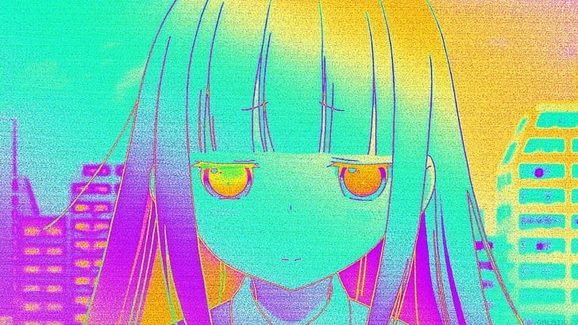 Αισθητική Τέχνη Anime Κορίτσι Ταπετσαρία