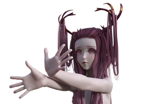 Μυστικός κερασφόρος χαρακτήρας anime Ταπετσαρία