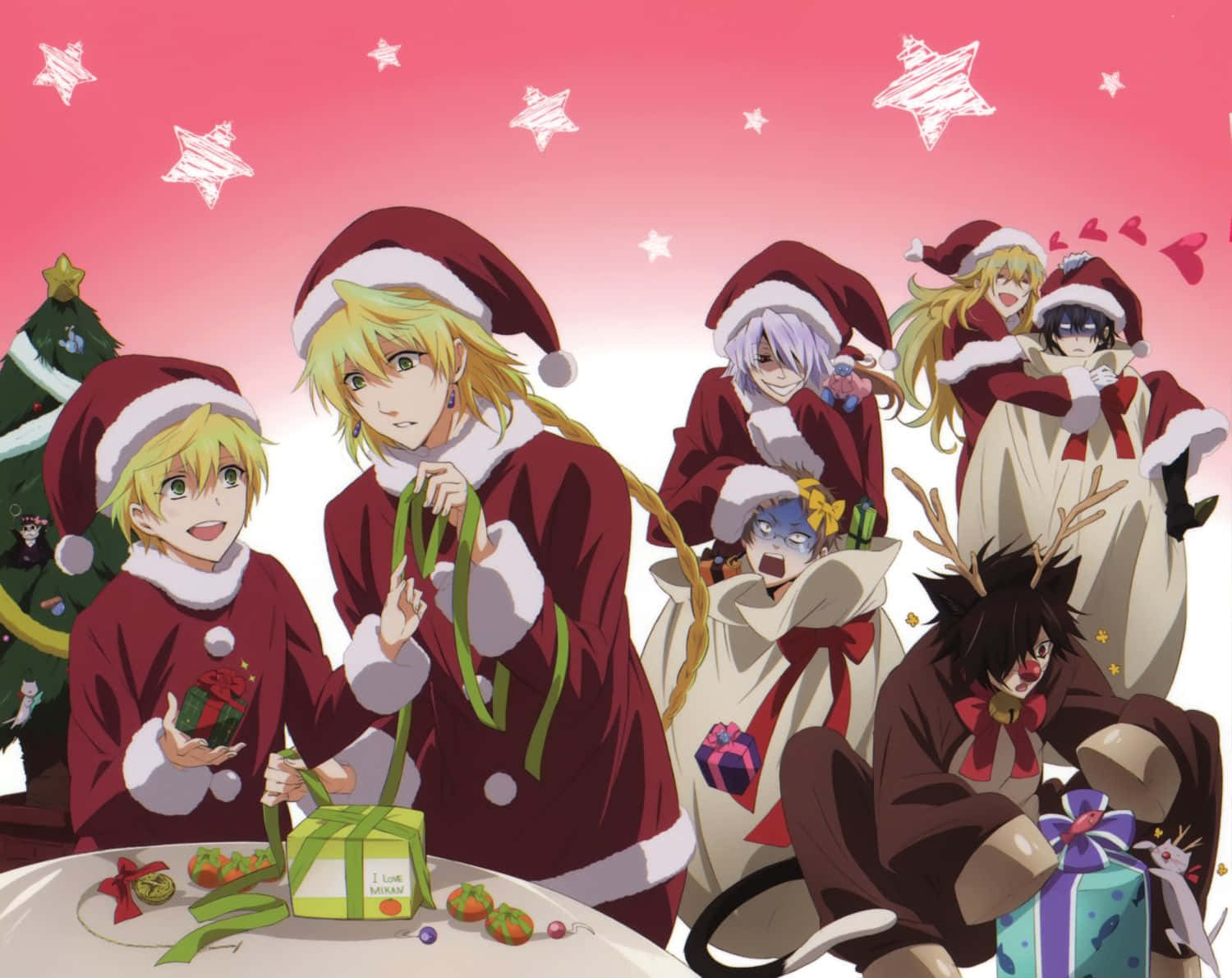 Χριστουγεννιάτικη Anime Εικόνα Προφίλ Από Pandora Hearts Ταπετσαρία