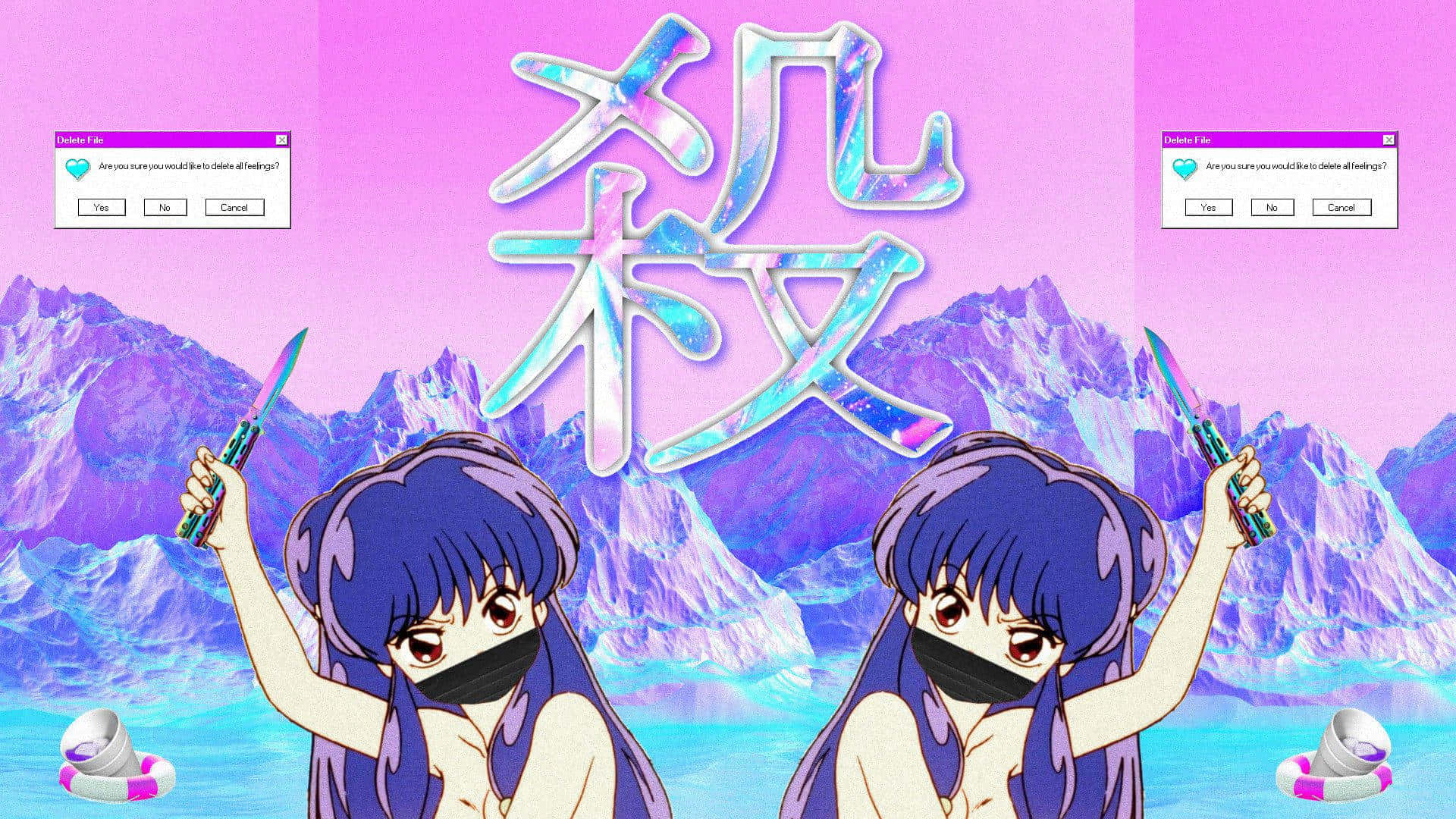 Επιτραπέζια Τέχνη Anime PFP Αισθητική Ταπετσαρία