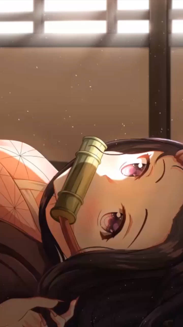 Χαριτωμένο Anime PFP Nezuko Kamado Ταπετσαρία