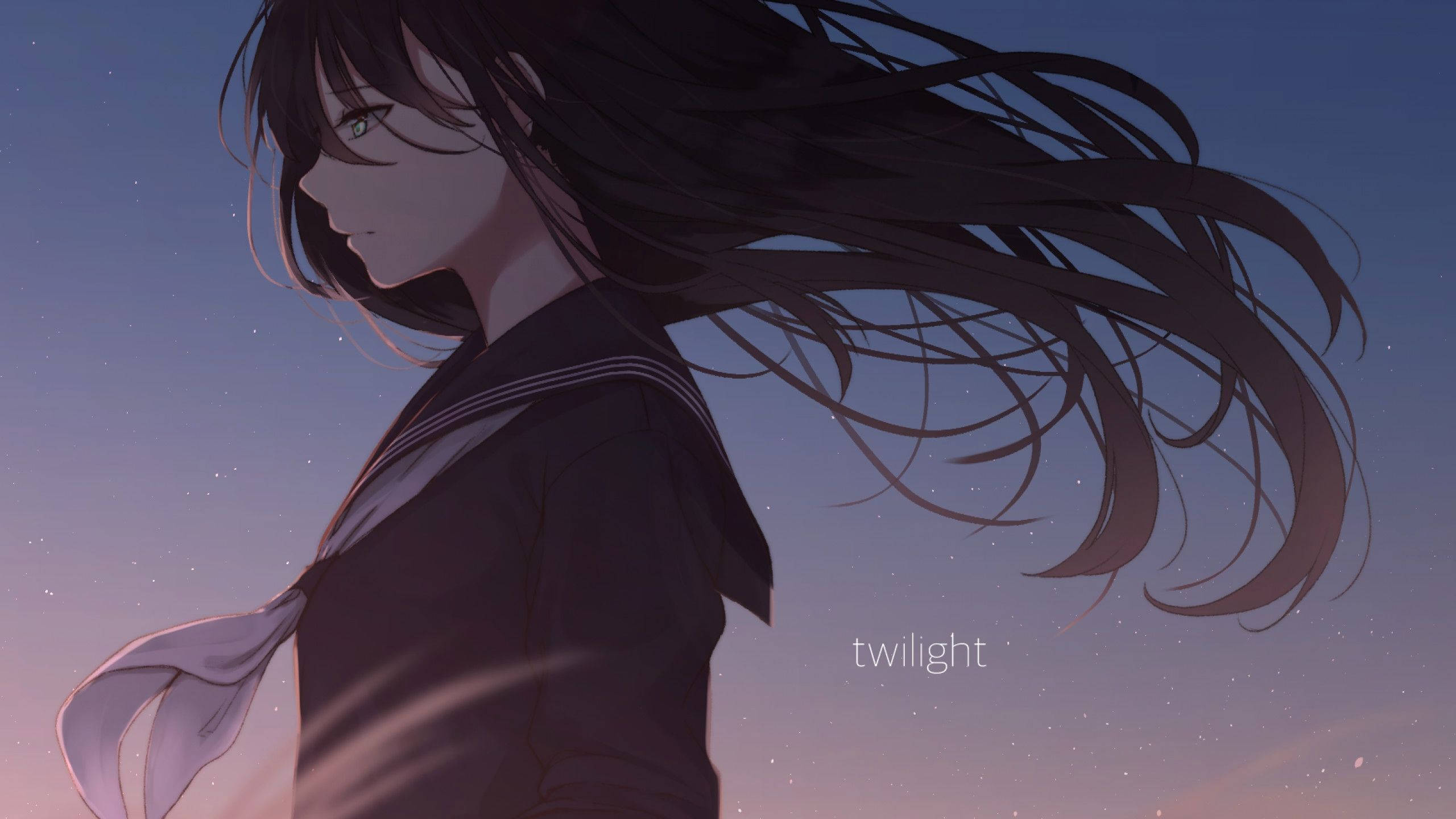 Χαριτωμένο Anime PFP Αισθητική Λυπημένο Κορίτσι Ταπετσαρία