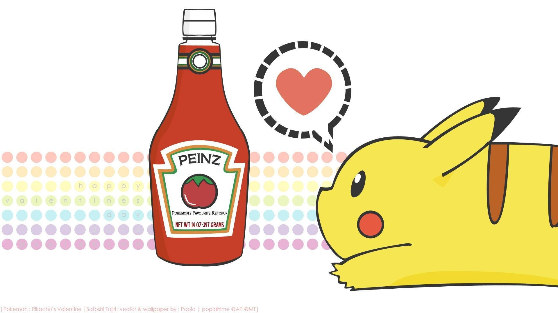 Χαριτωμένο Αστείο Anime Pikachu Ταπετσαρία