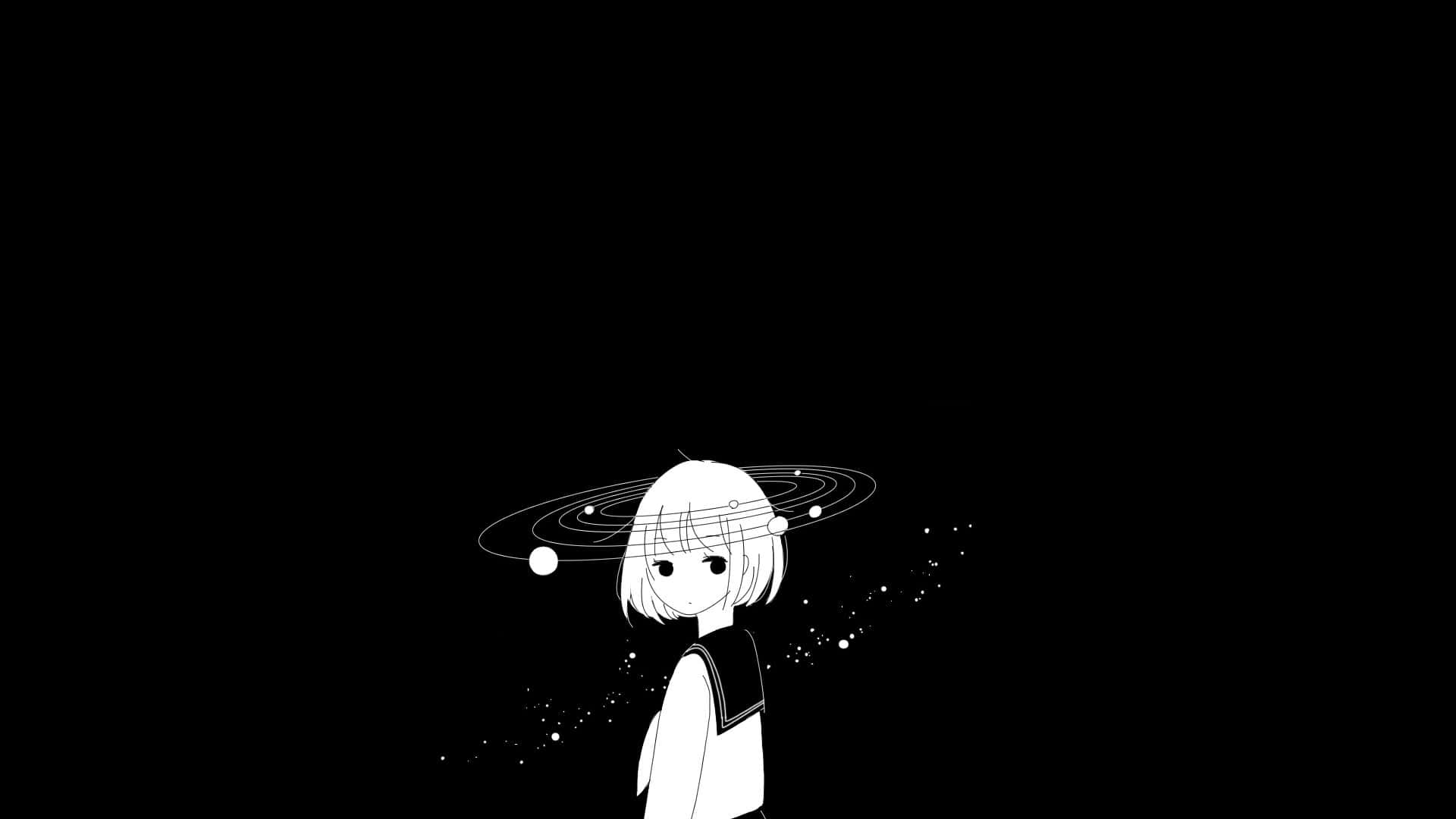 Μια σκοτεινή και απόκοσμη σκηνή anime Ταπετσαρία