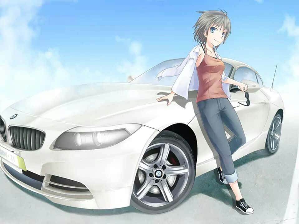 Προετοιμασία για μια Βραδινή Έξοδο με το Anime Αυτοκίνητο Ταπετσαρία