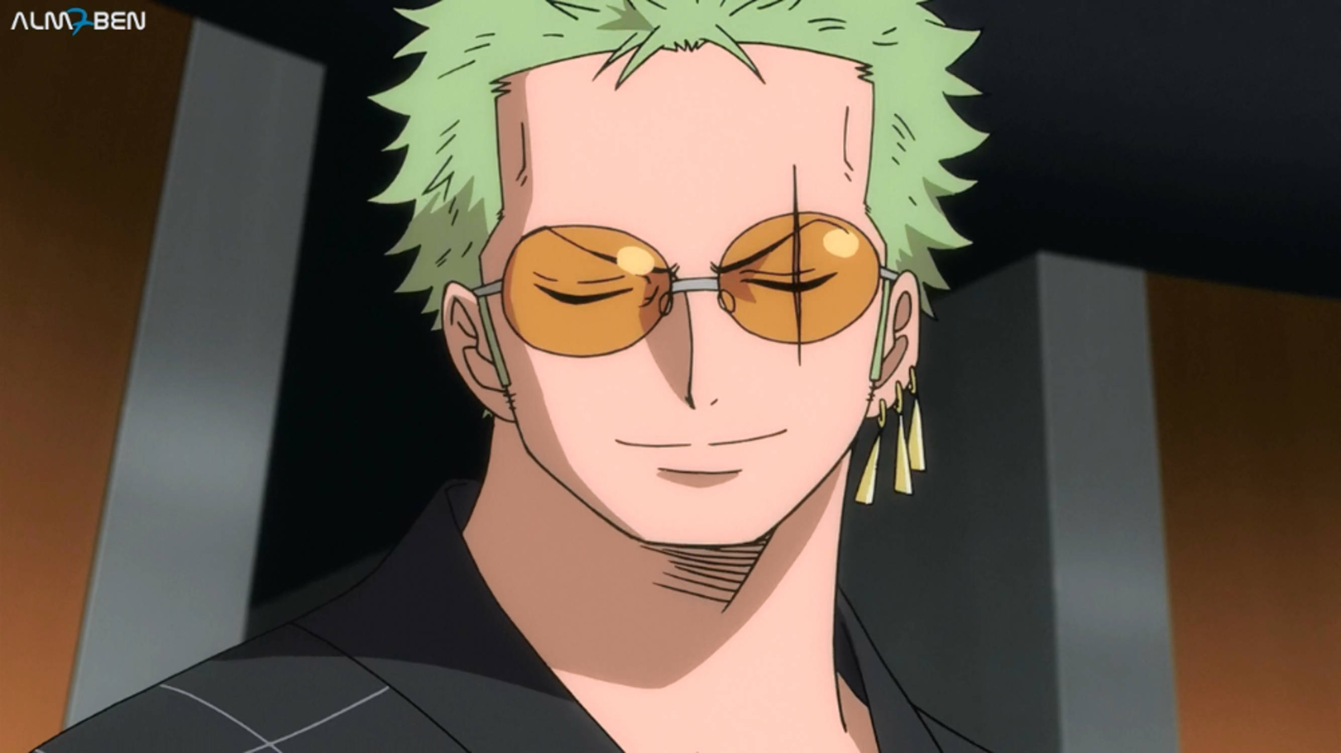 Anime Roronoa Zoro PFP με Γυαλιά Ηλίου Ταπετσαρία