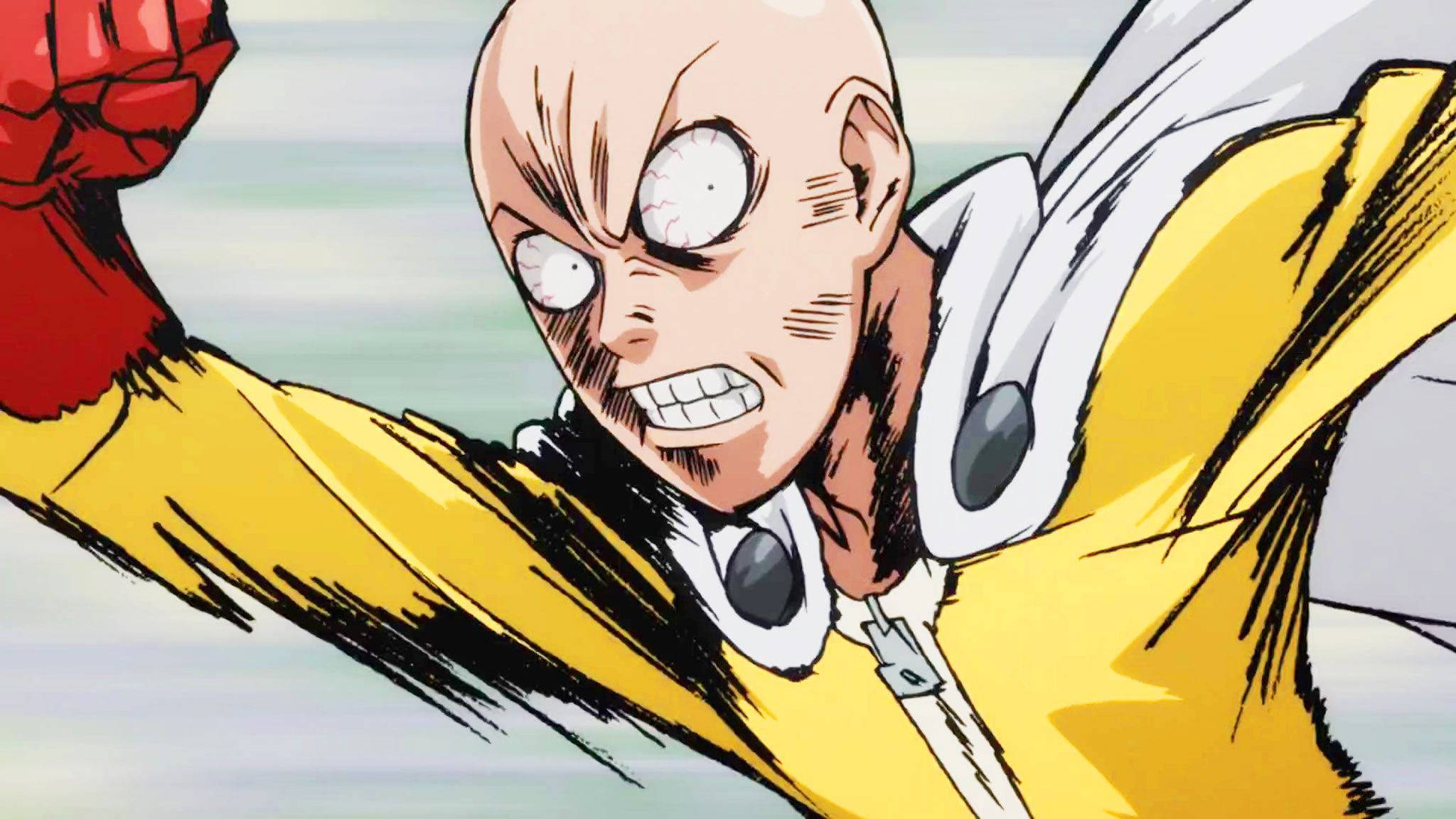 Αστείος Anime Saitama Τρέχει Γρήγορα Ταπετσαρία