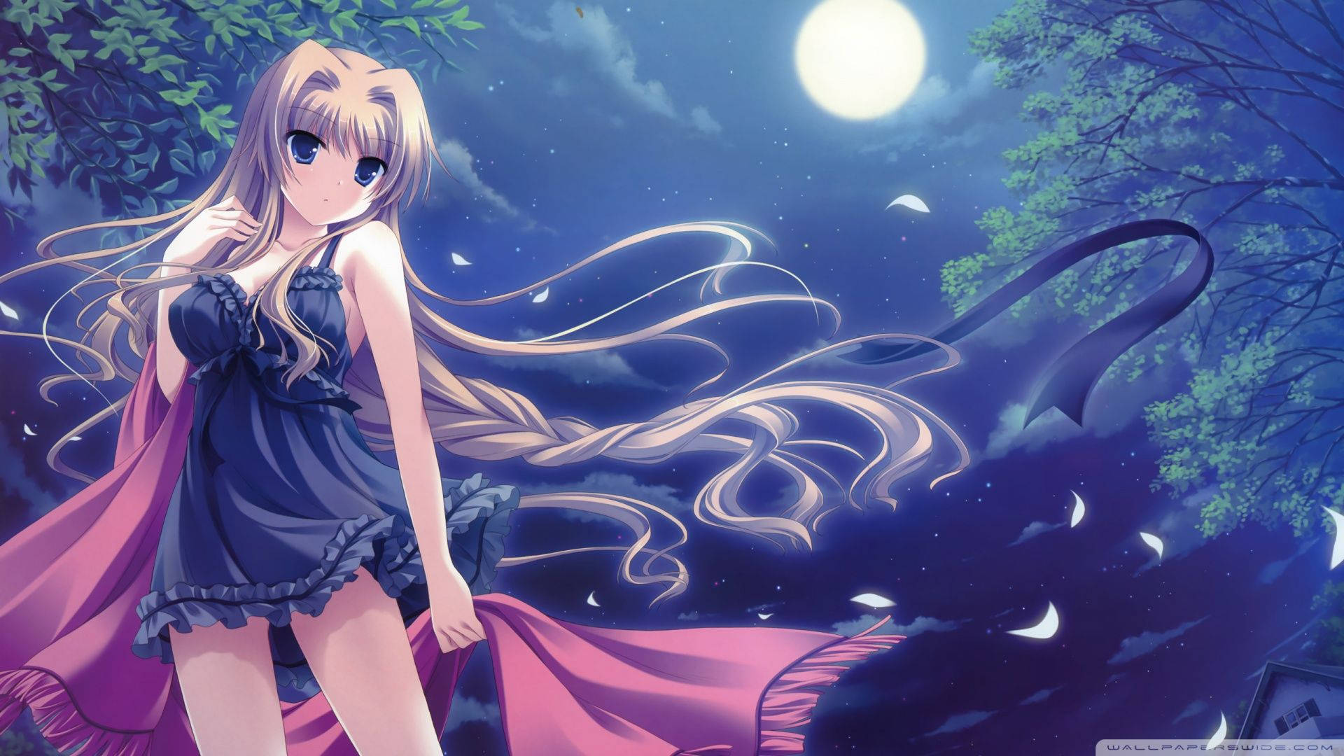 Anime Κορίτσι σε Σέξι Εσώρουχα Ταπετσαρία