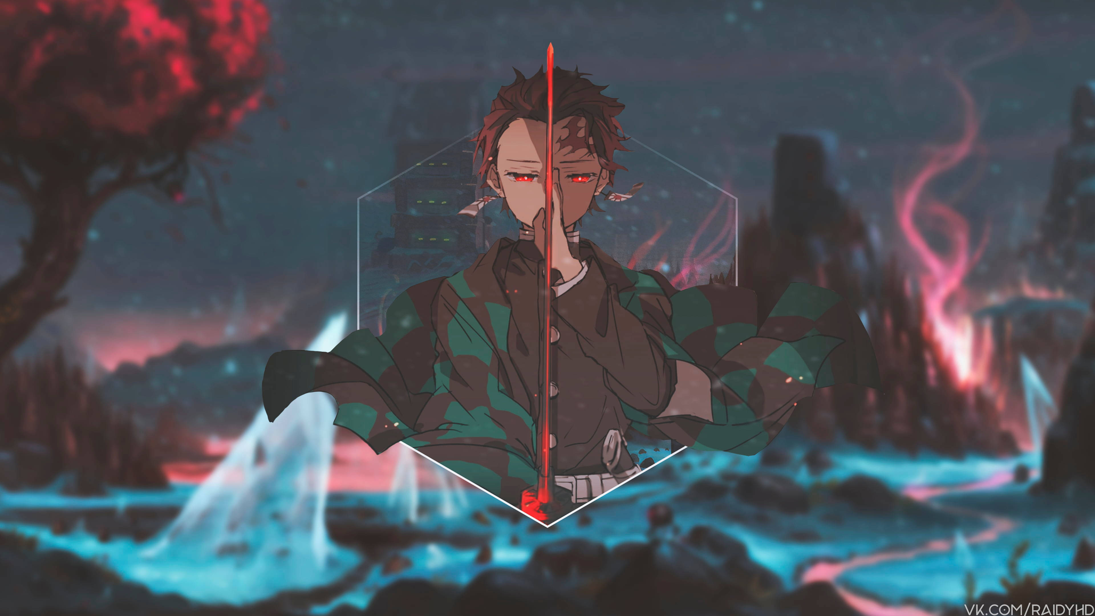 Χαριτωμένα Αγόρια Anime Tanjiro Demon Slayer Ταπετσαρία