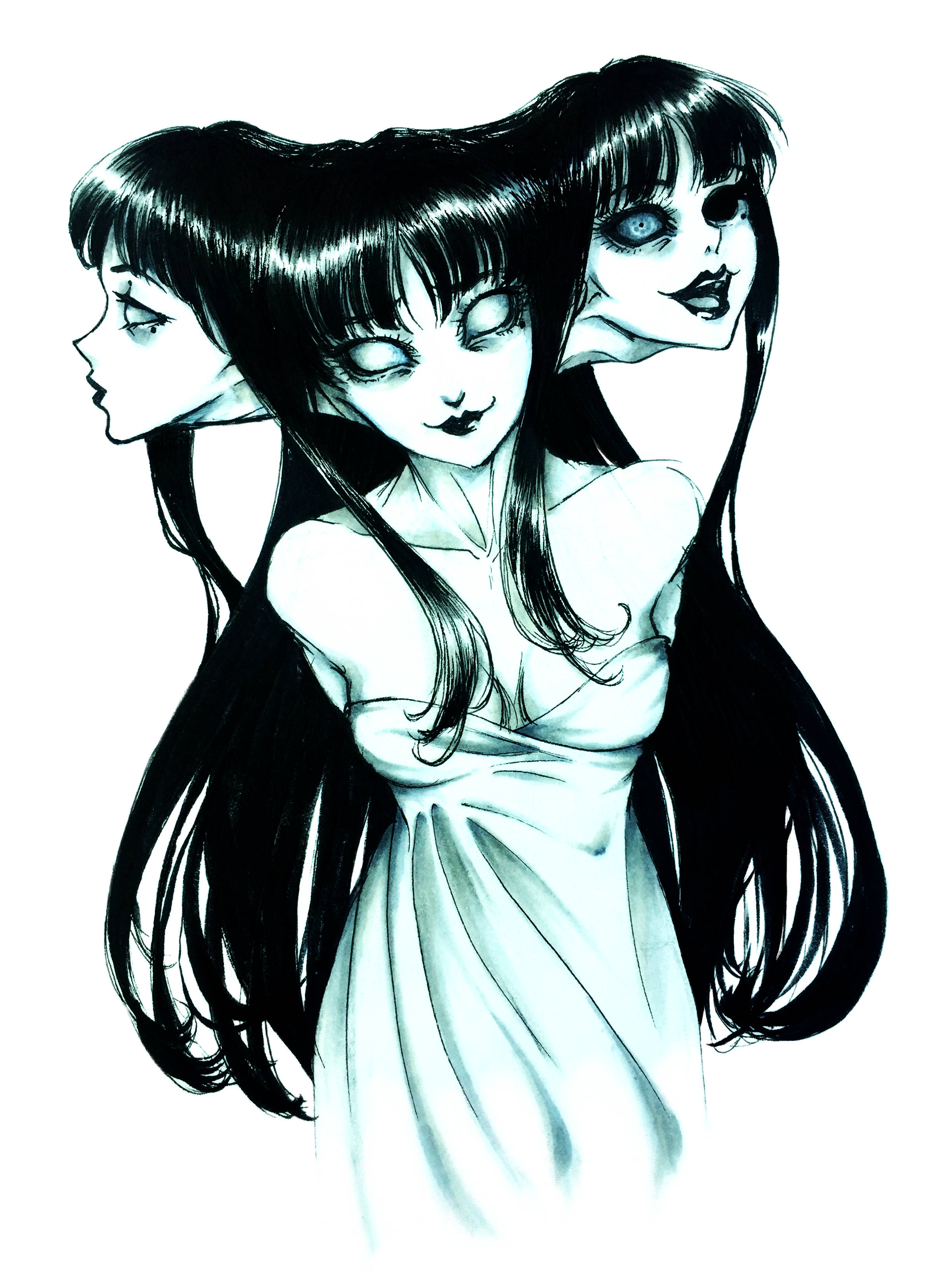 Σκοτεινή Anime Τρίκεφαλη Tomie Ταπετσαρία
