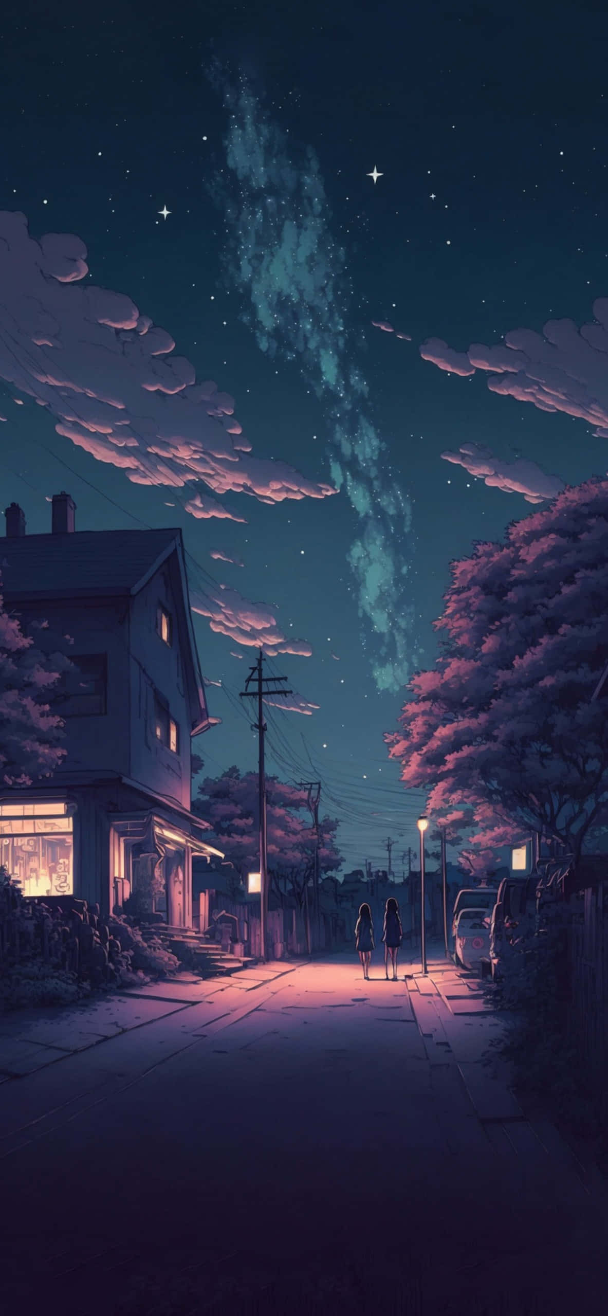 Ηρεμιστικό Ηλιοβασίλεμα Anime Αισθητική Ταπετσαρία