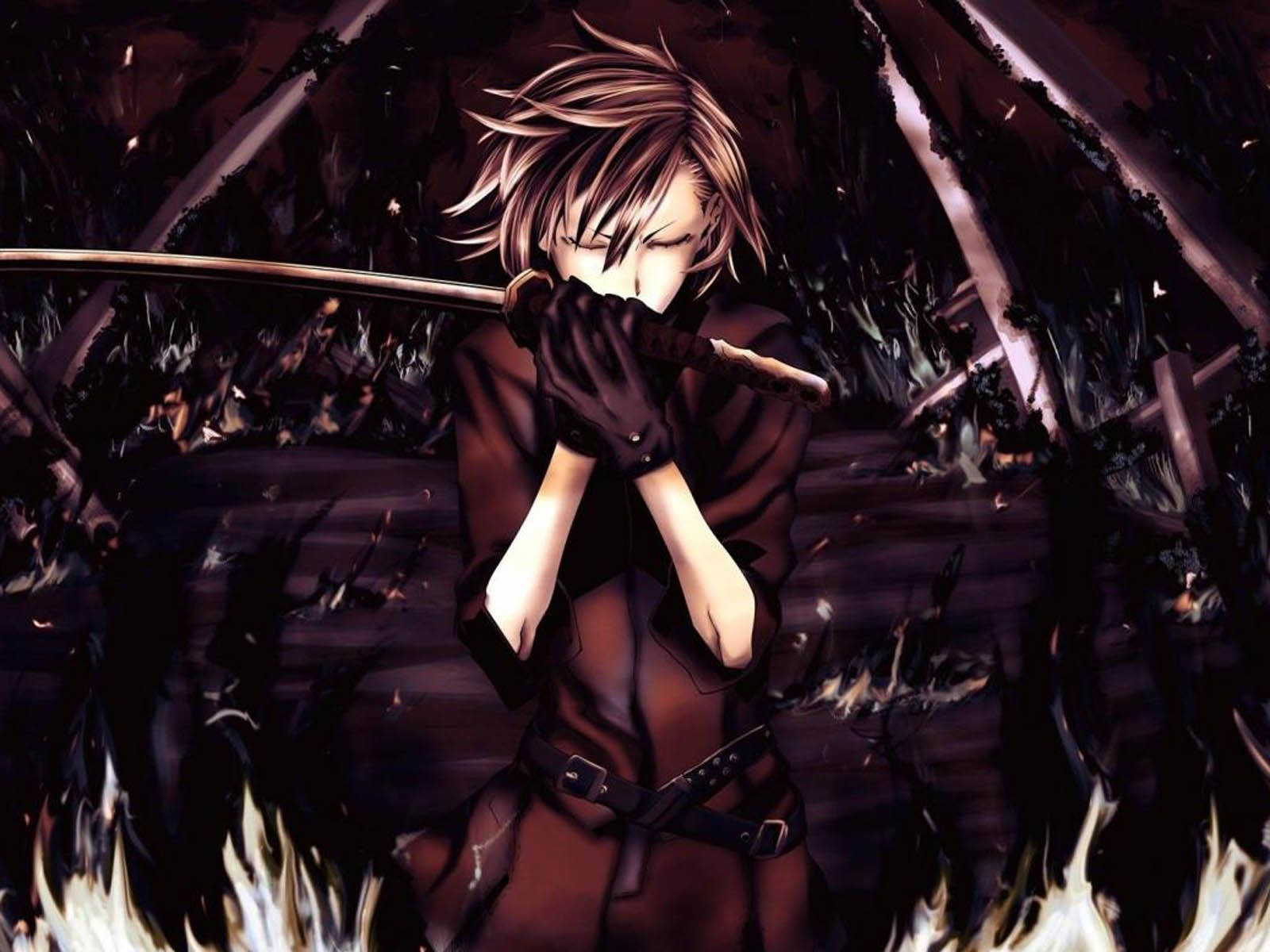 Γενναίο, Σκοτεινό Δολοφόνο Anime Αγόρι Ταπετσαρία