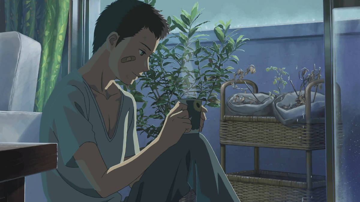 Λυπημένο Αγόρι Anime στη Γωνία Αισθητική Ταπετσαρία