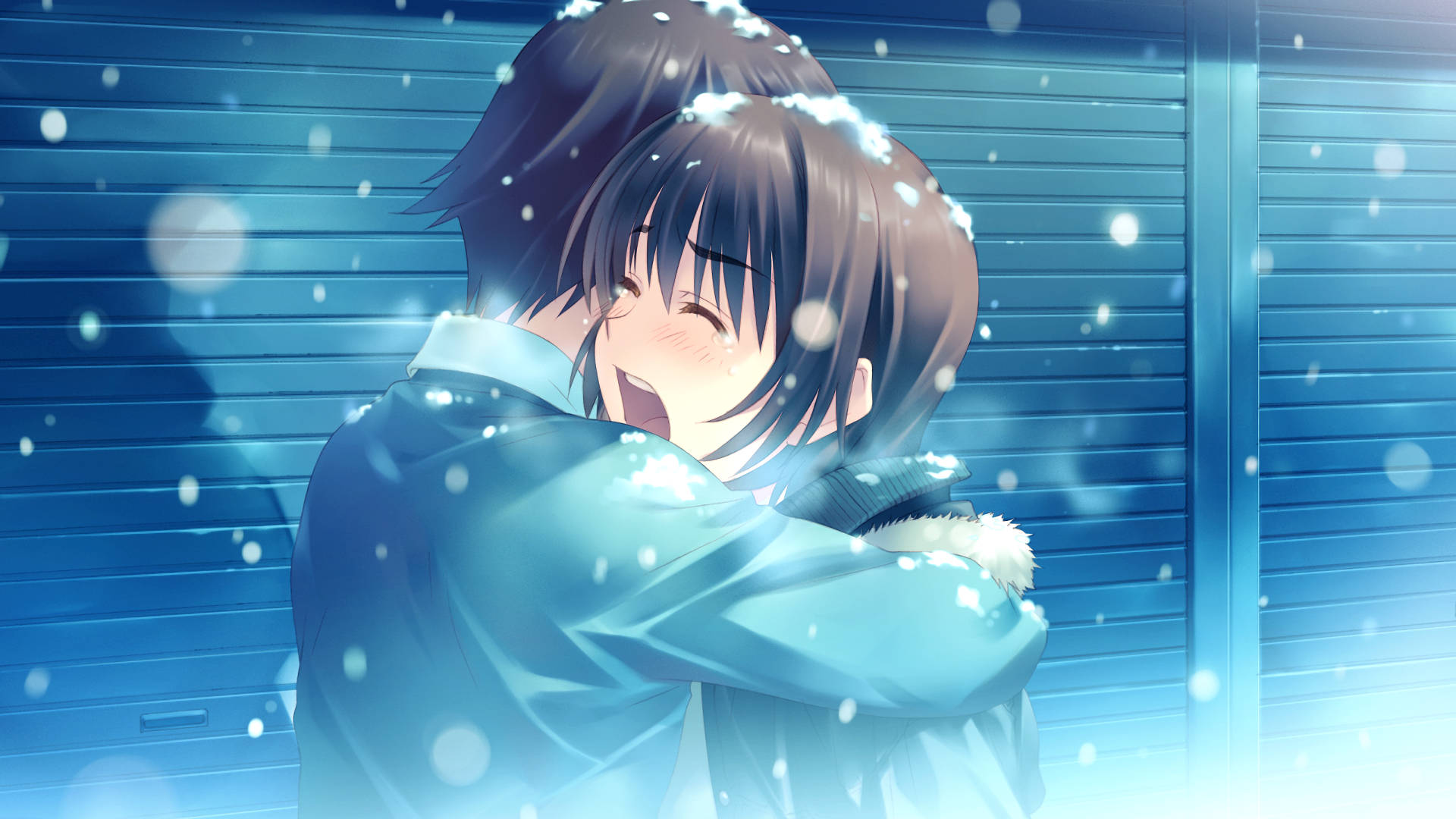 Αγκαλιά Anime White Album 2 Ταπετσαρία