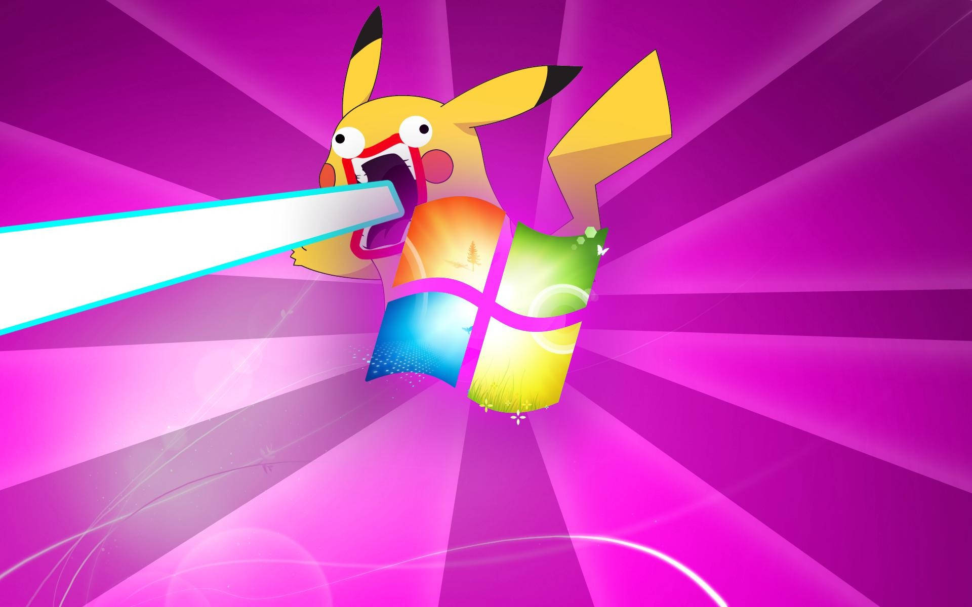 Αστείο Anime Windows Pikachu Ταπετσαρία