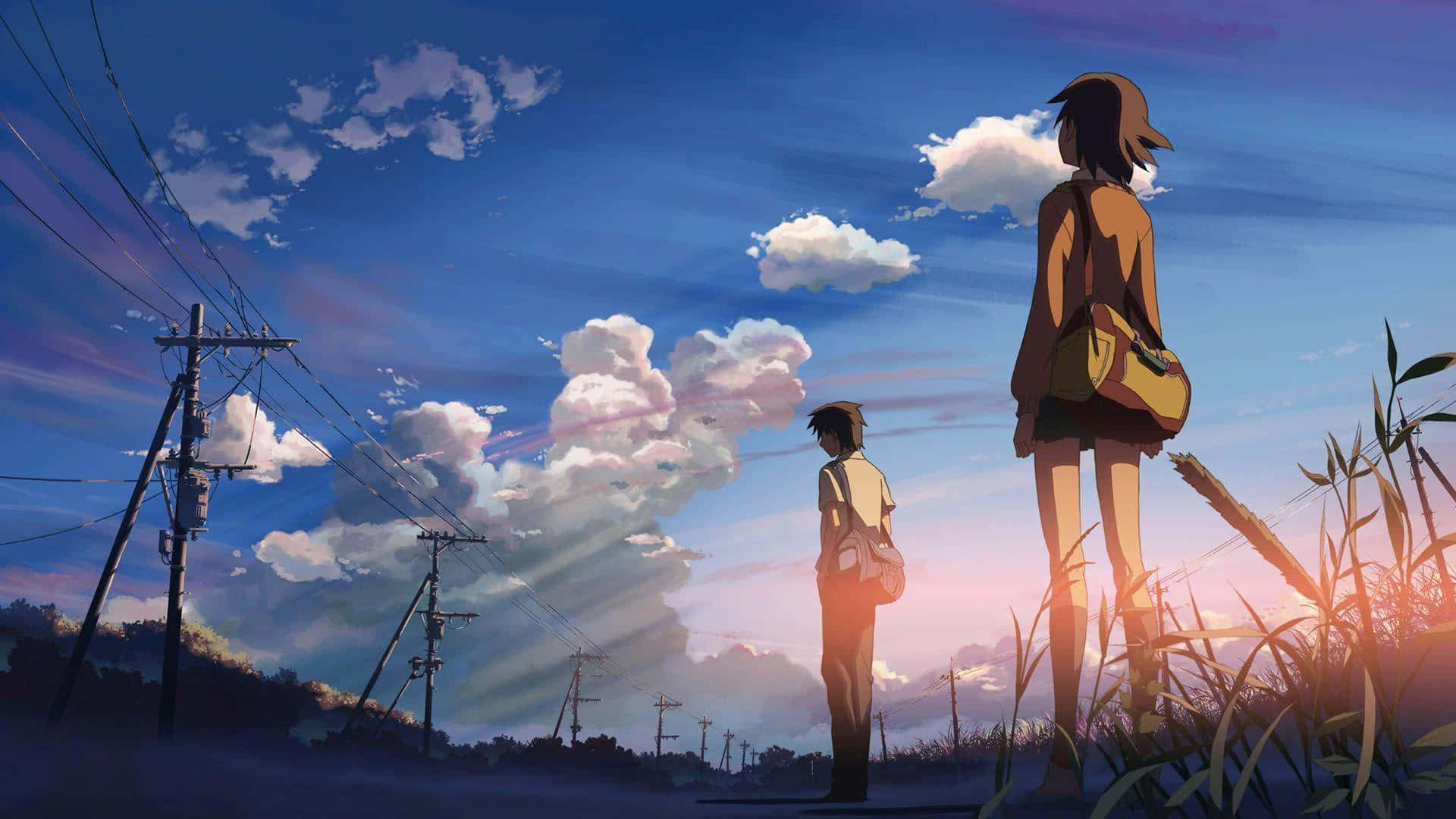Μαγευτικό Τοπίο Anime στο Λυκόφως Ταπετσαρία