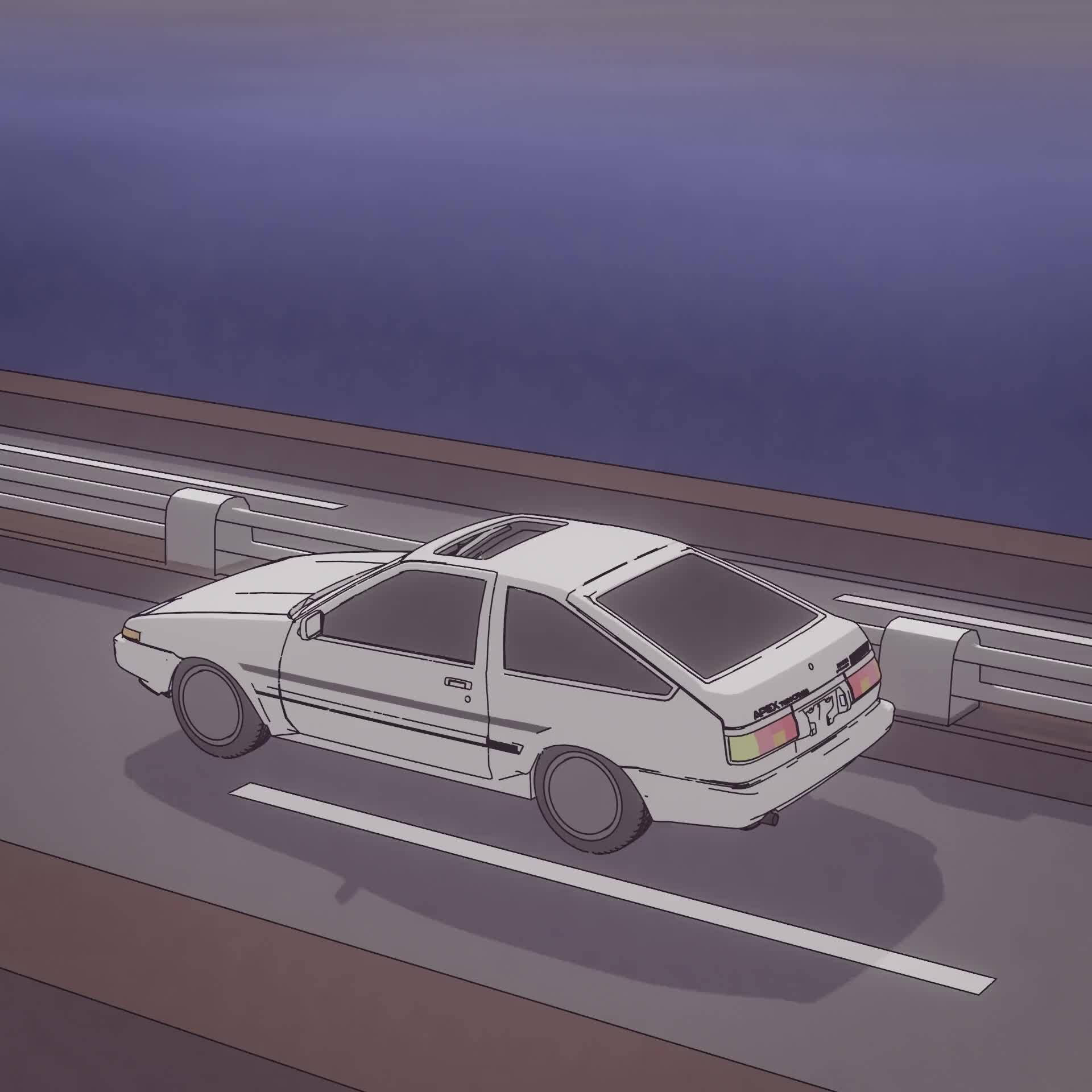 Anime αυτοκίνητο Toyota AE86 Ταπετσαρία