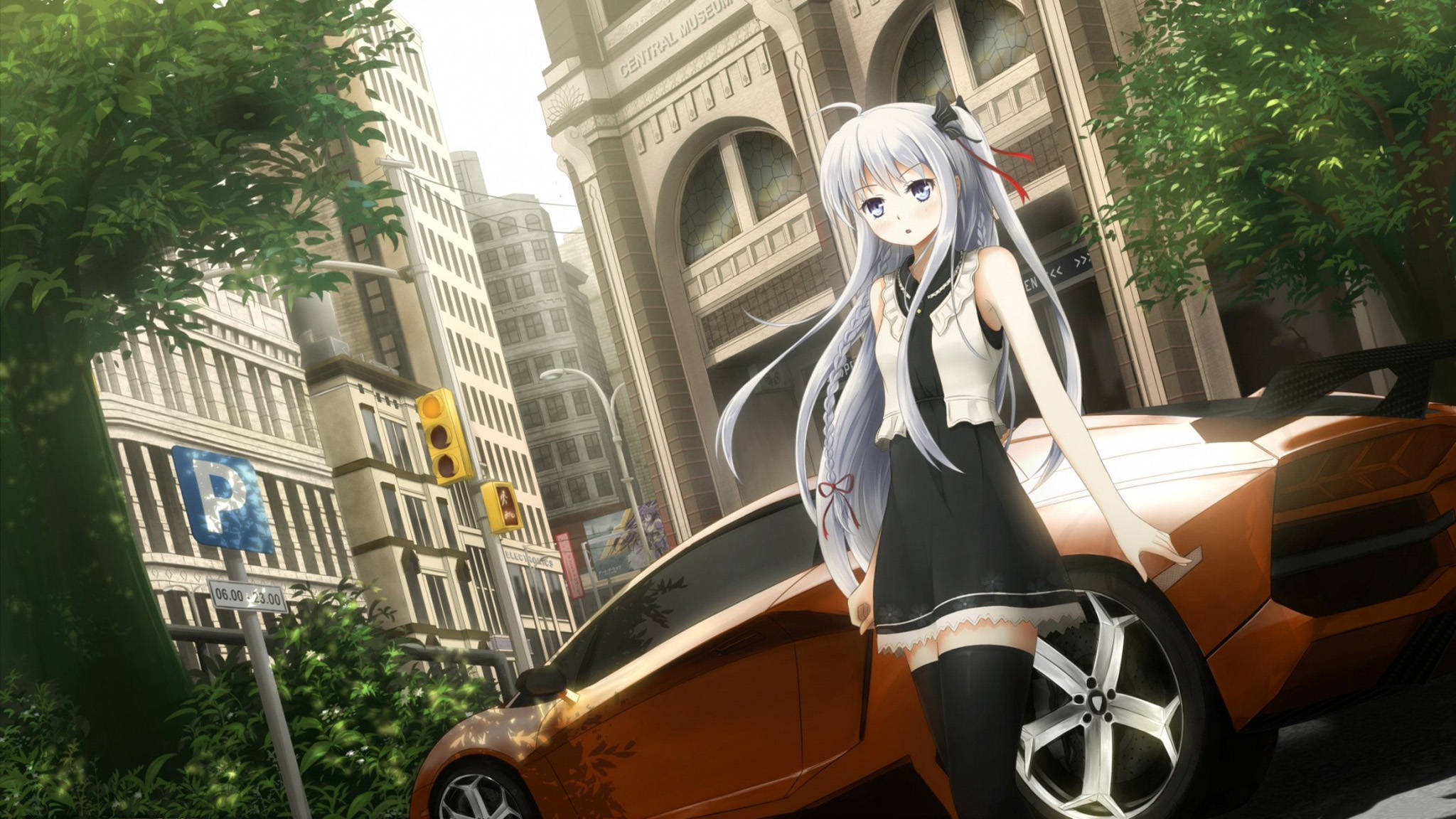 Anime Αυτοκίνητο Aventador Ταπετσαρία