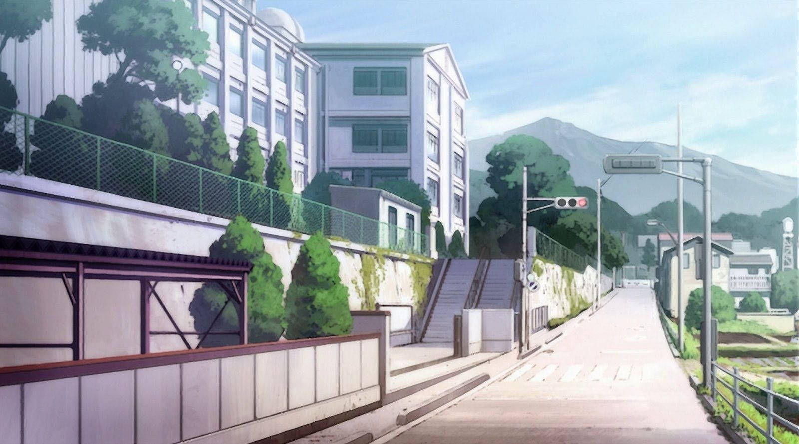Anime Σκηνικό Σχολείου Saki Λύκειο Kiyosumi Ταπετσαρία